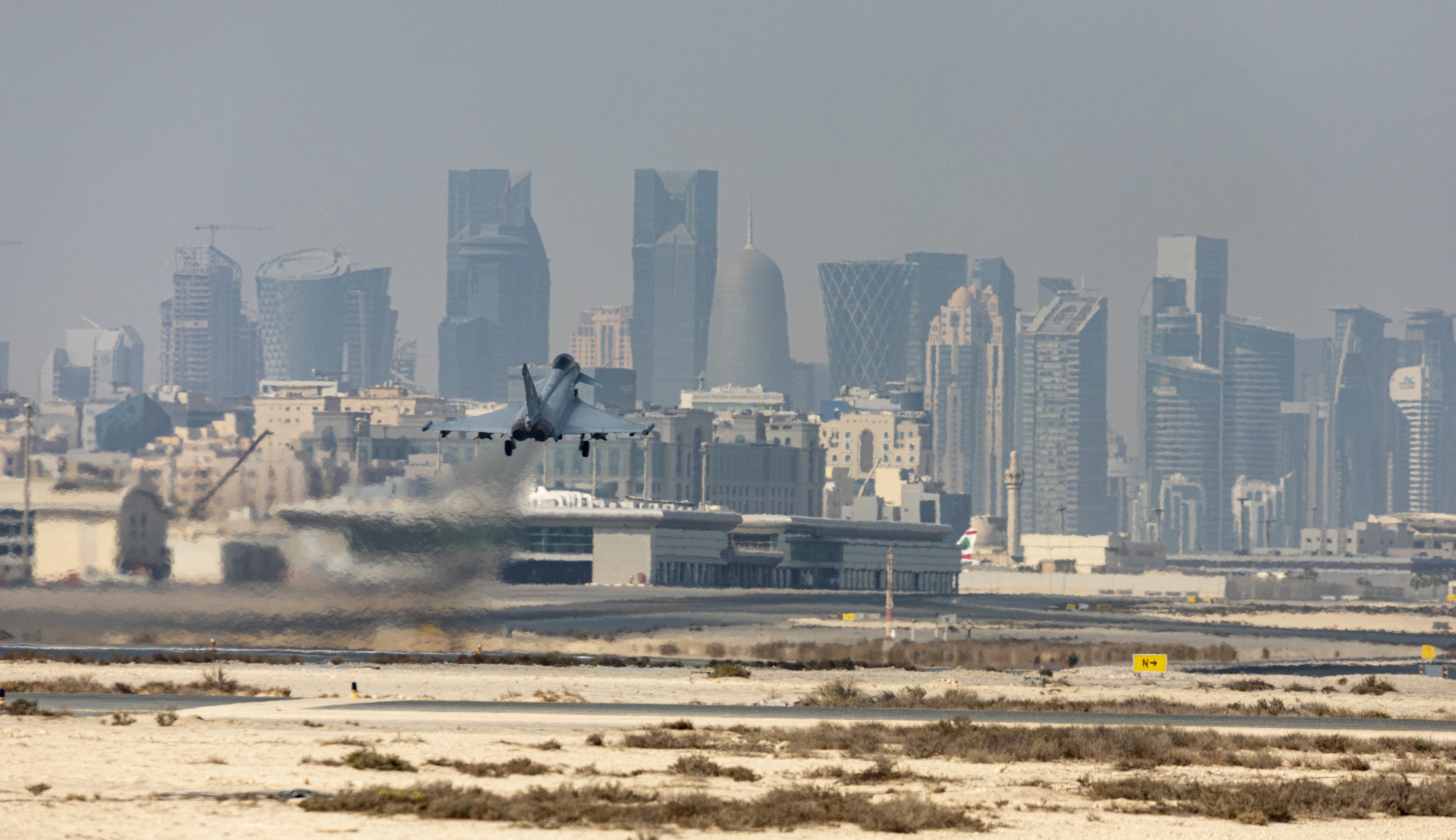 Typhoon taking off.