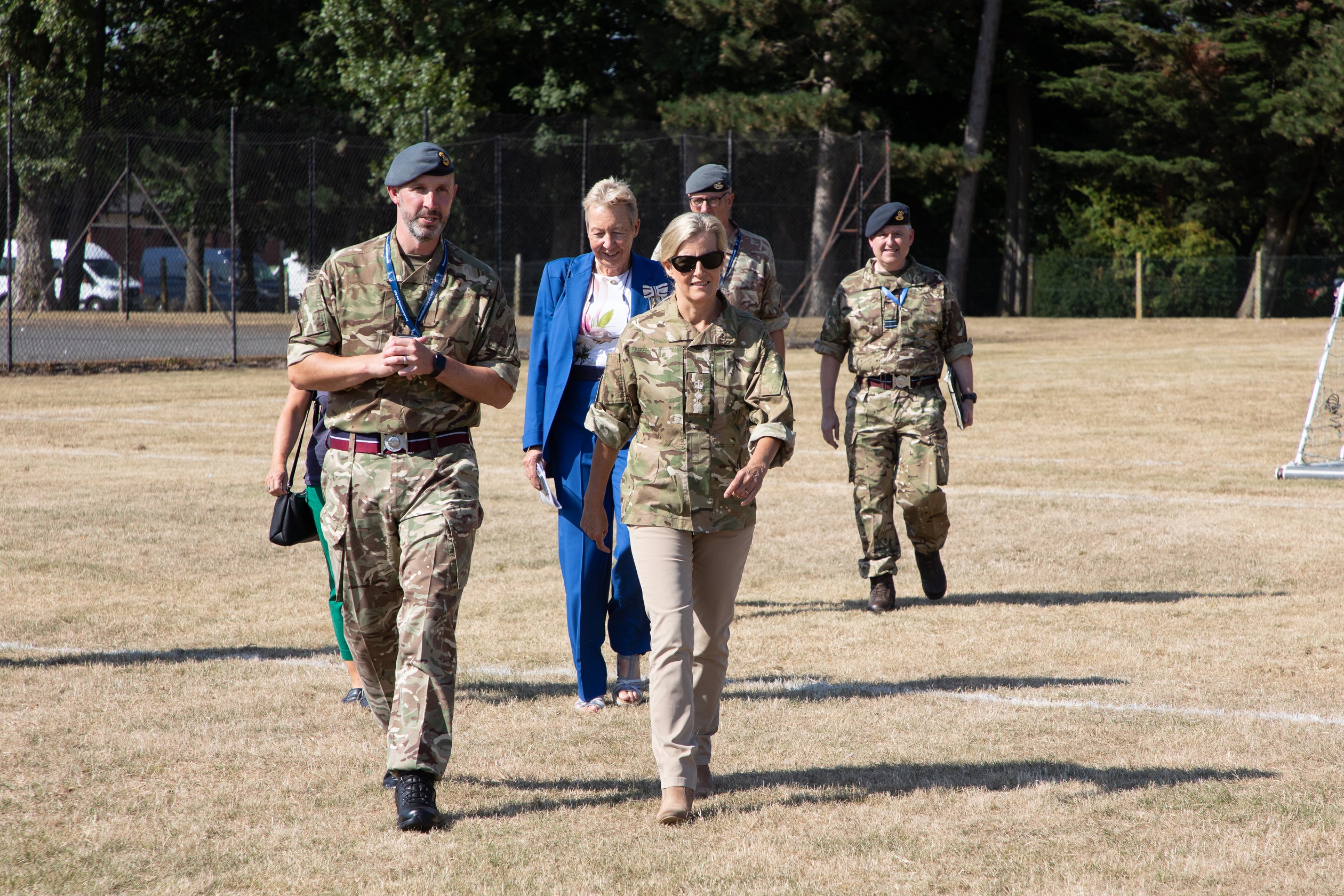 From left to right: Wing Commander Jeremy Case, Mrs Julie Spence, Her Royal Highness The Countess of Wessex.