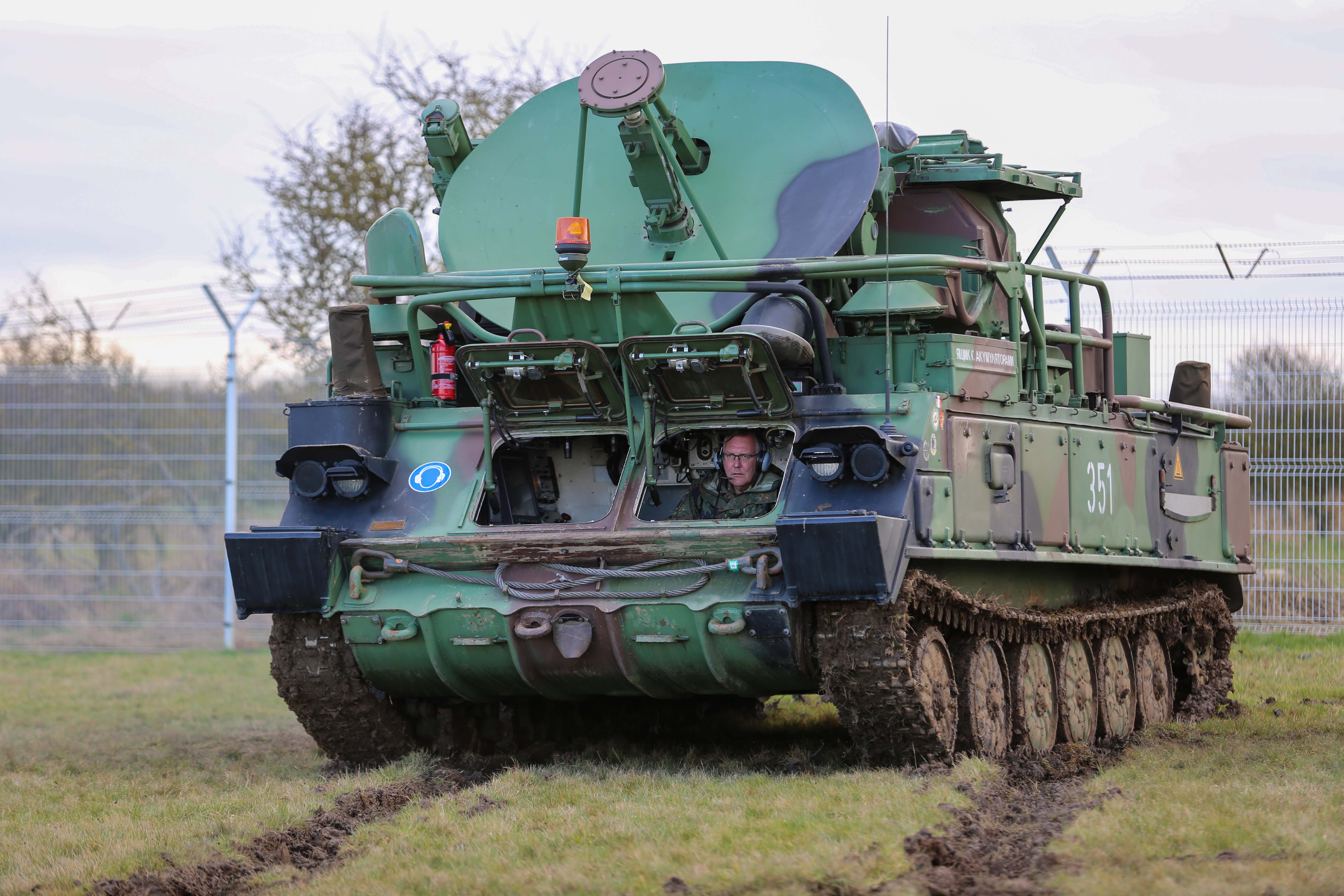 Image shows radar tank vehicle. 