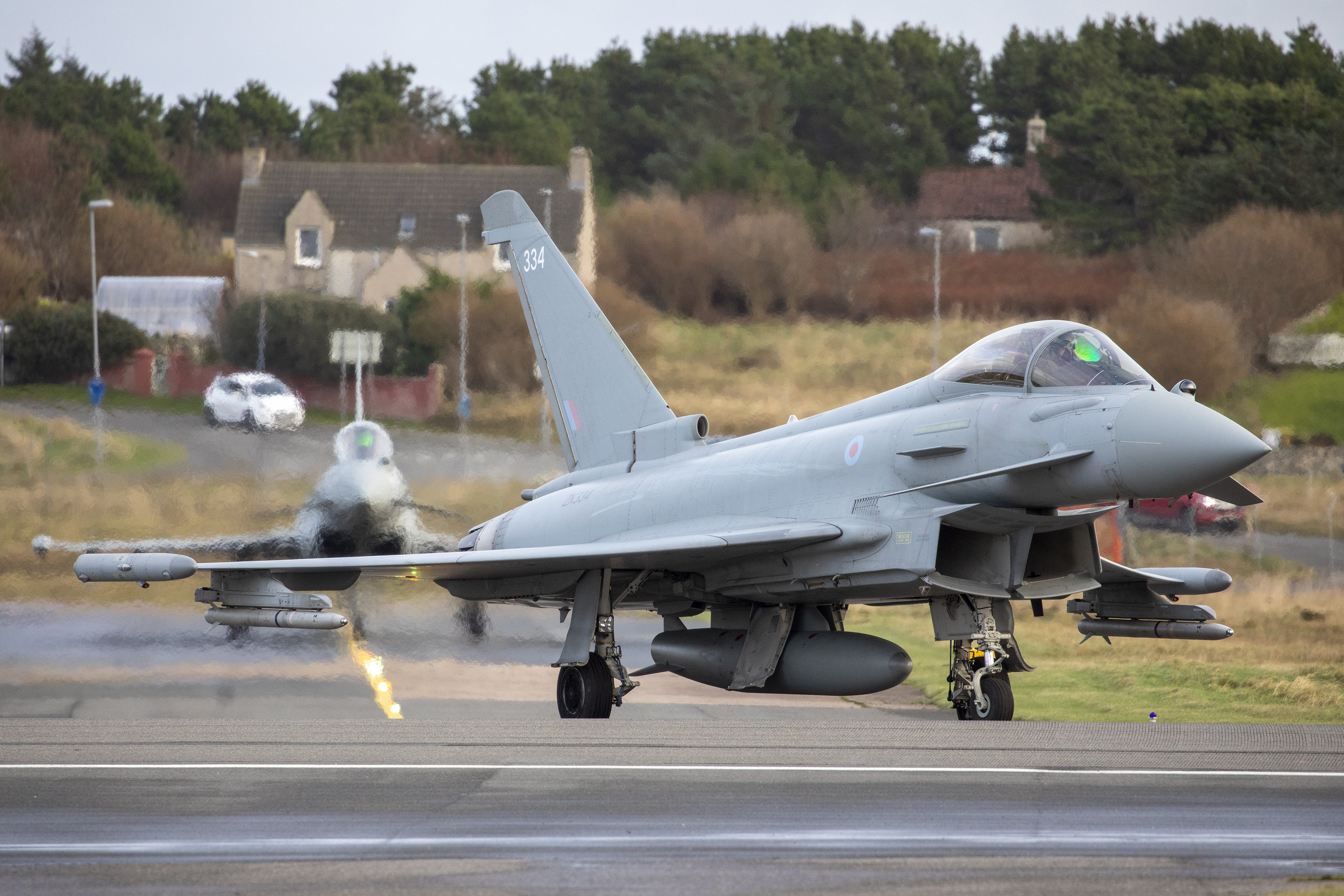 Typhoons on the runway.