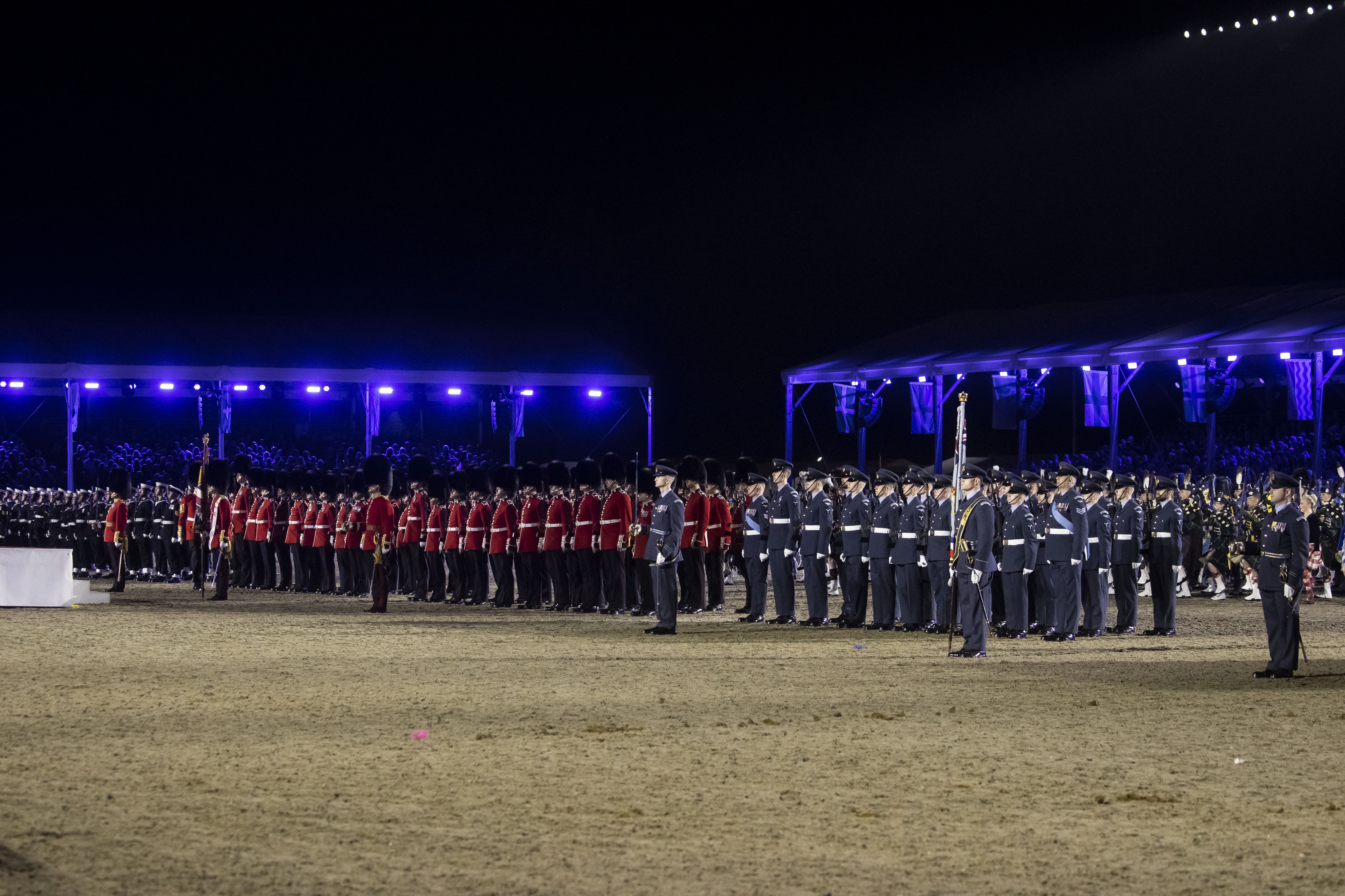 Personnel during service.