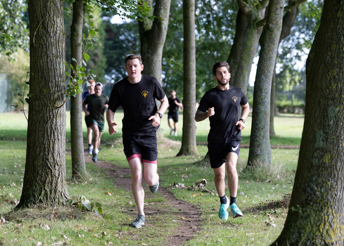 Station runners during the 5K
