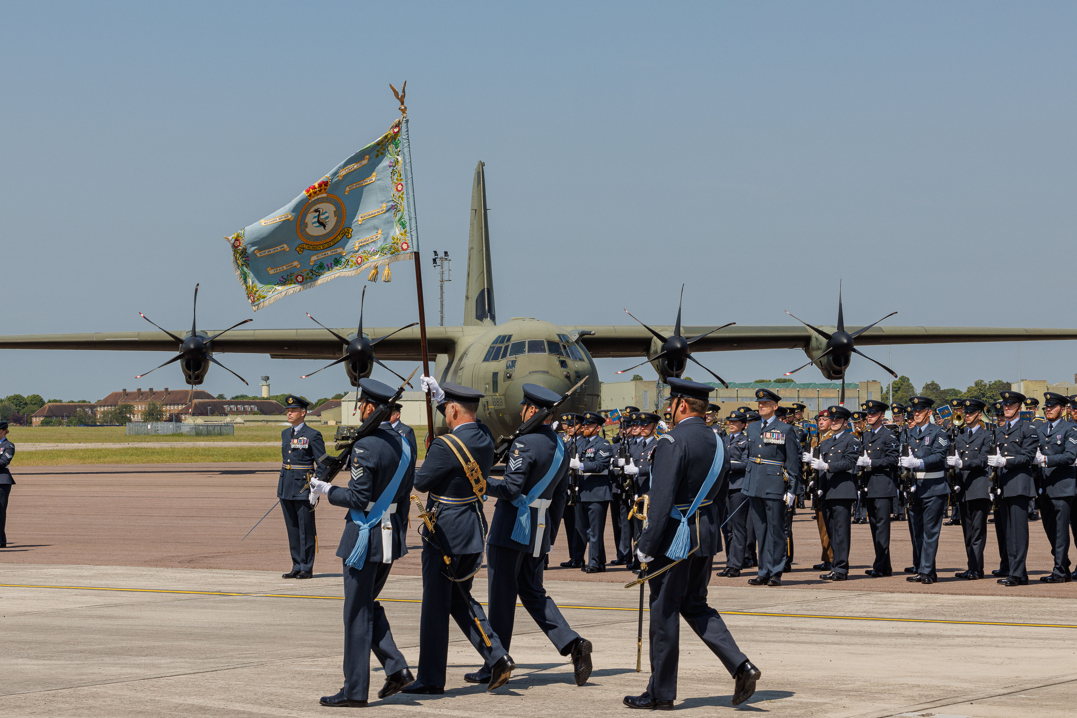 Today, Her Royal Highness, The Princess Royal, attended the stand down parade of Number 47 Squadron and the retirement of the C-130 Hercules.