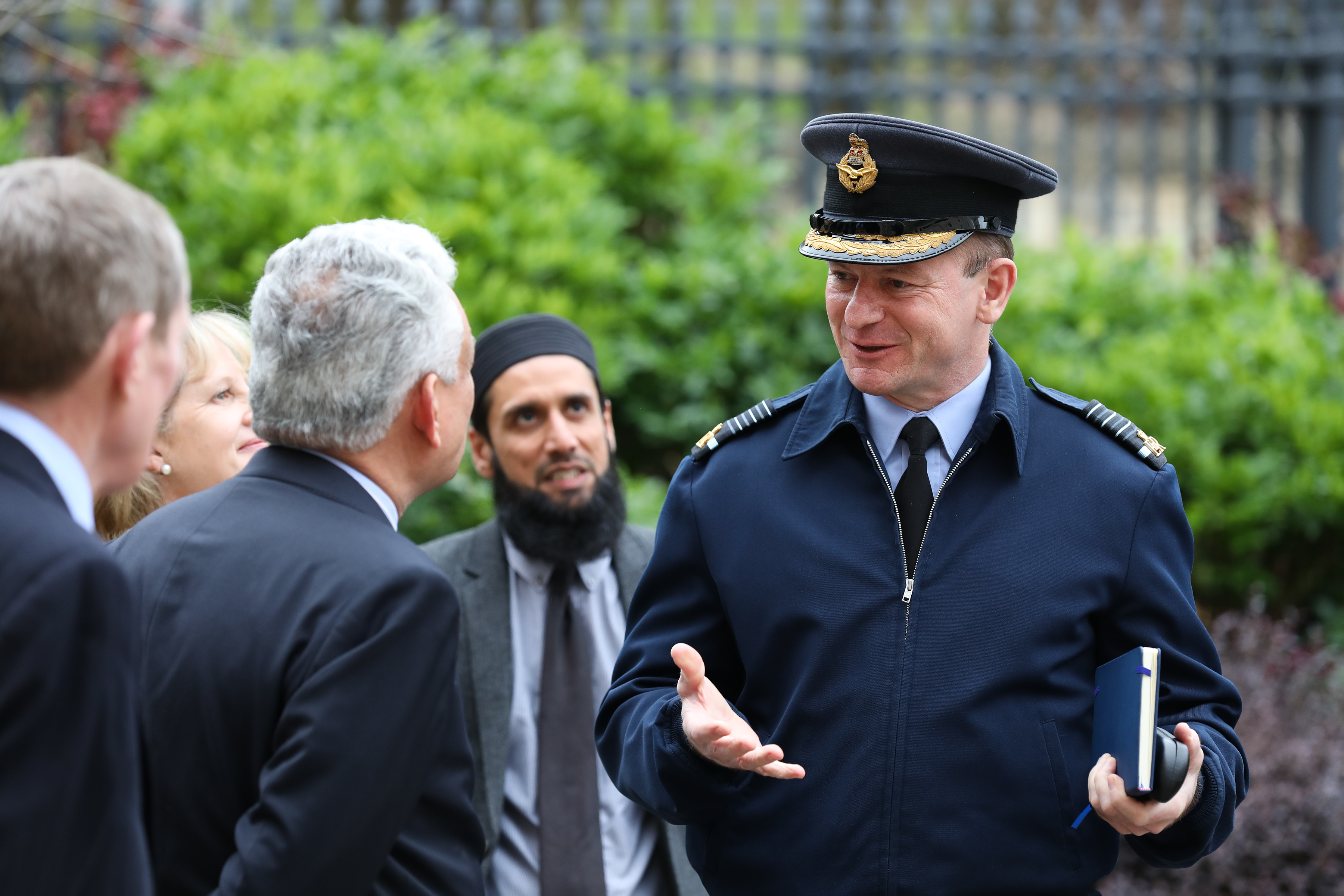 Chief of the Air Staff with others.