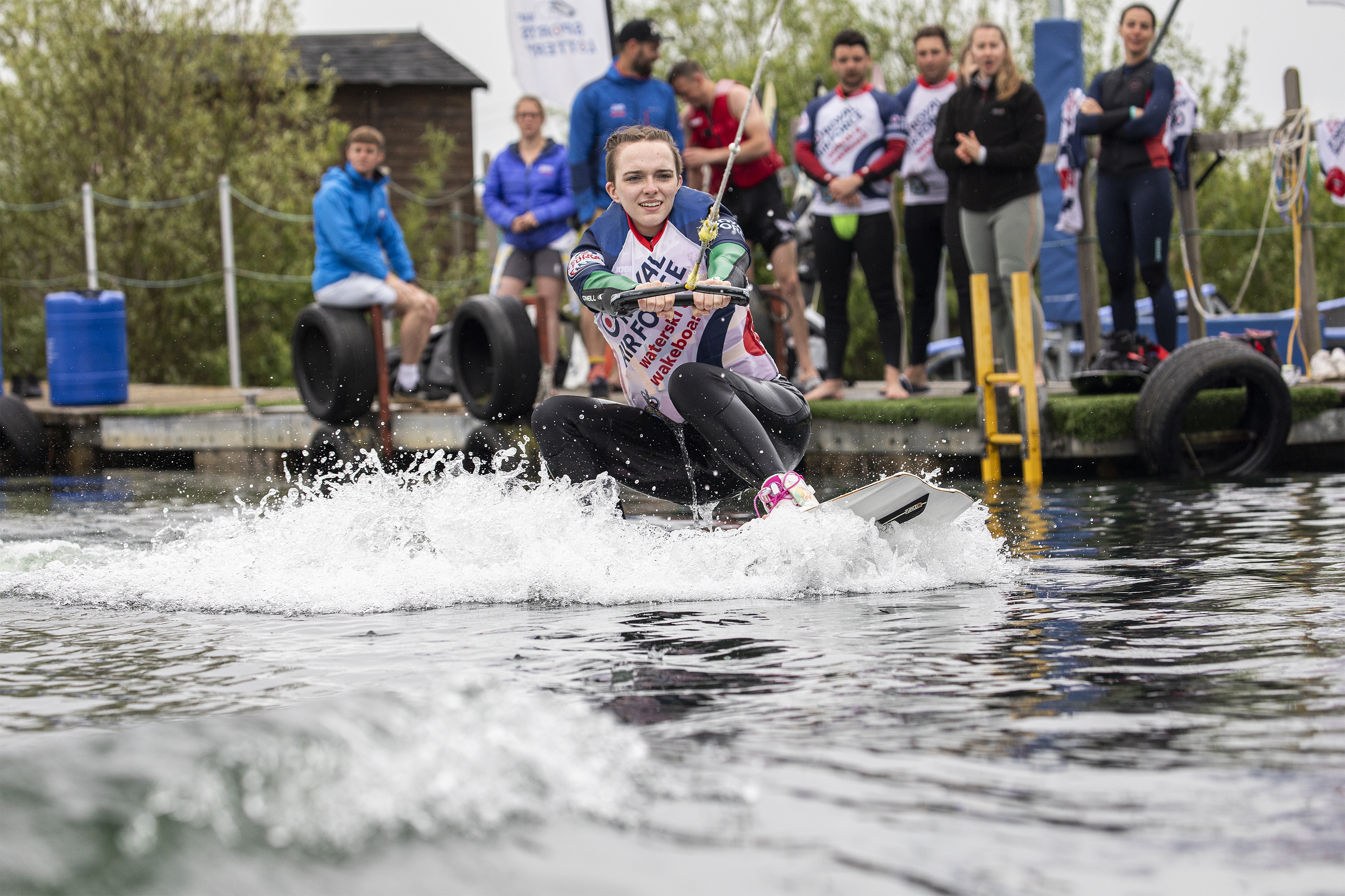 RAF wakeboarding.