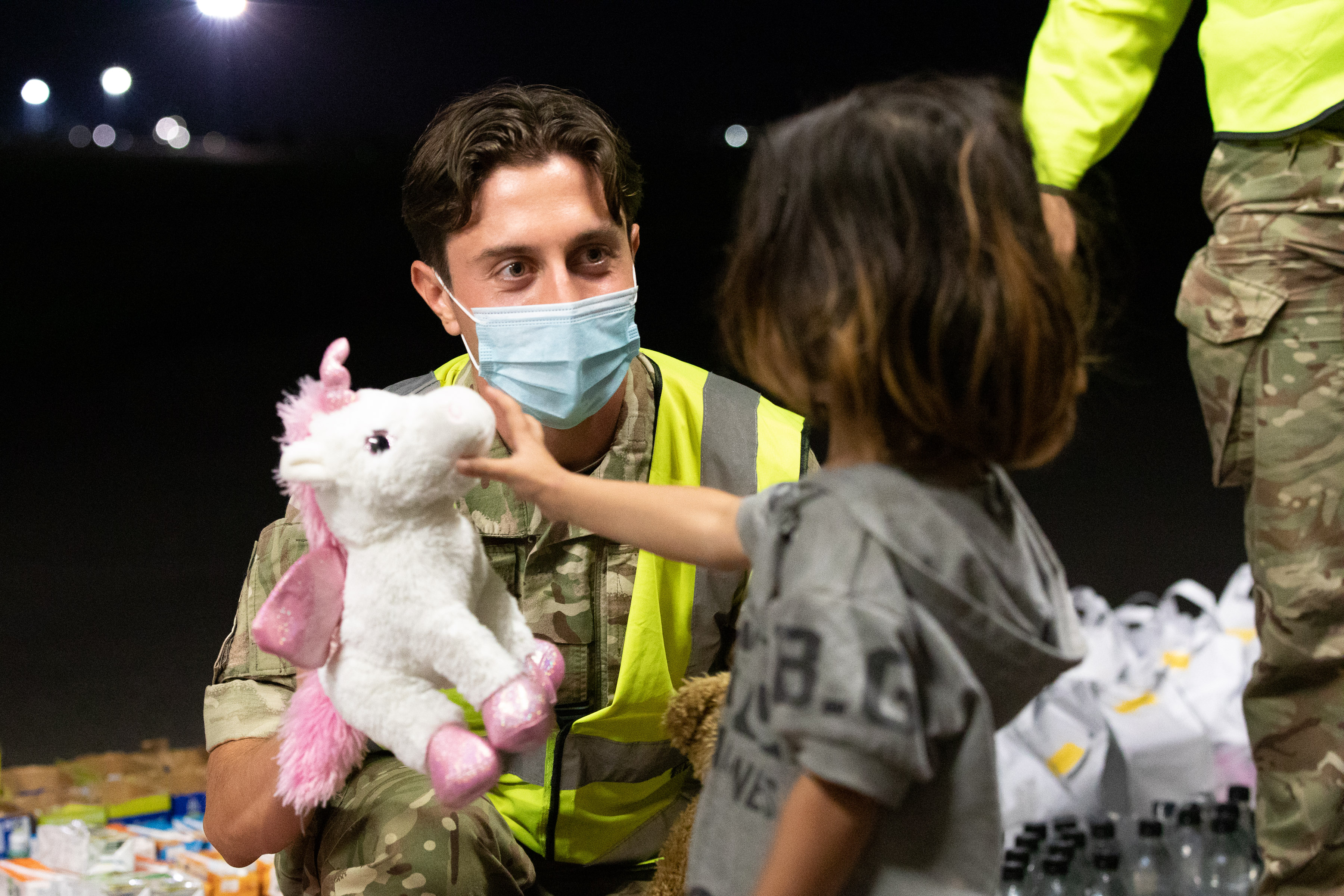 More Afghan evacuees arrive at RAF Brize Norton, UK under the Afghan Relocation and Assistance Programme.