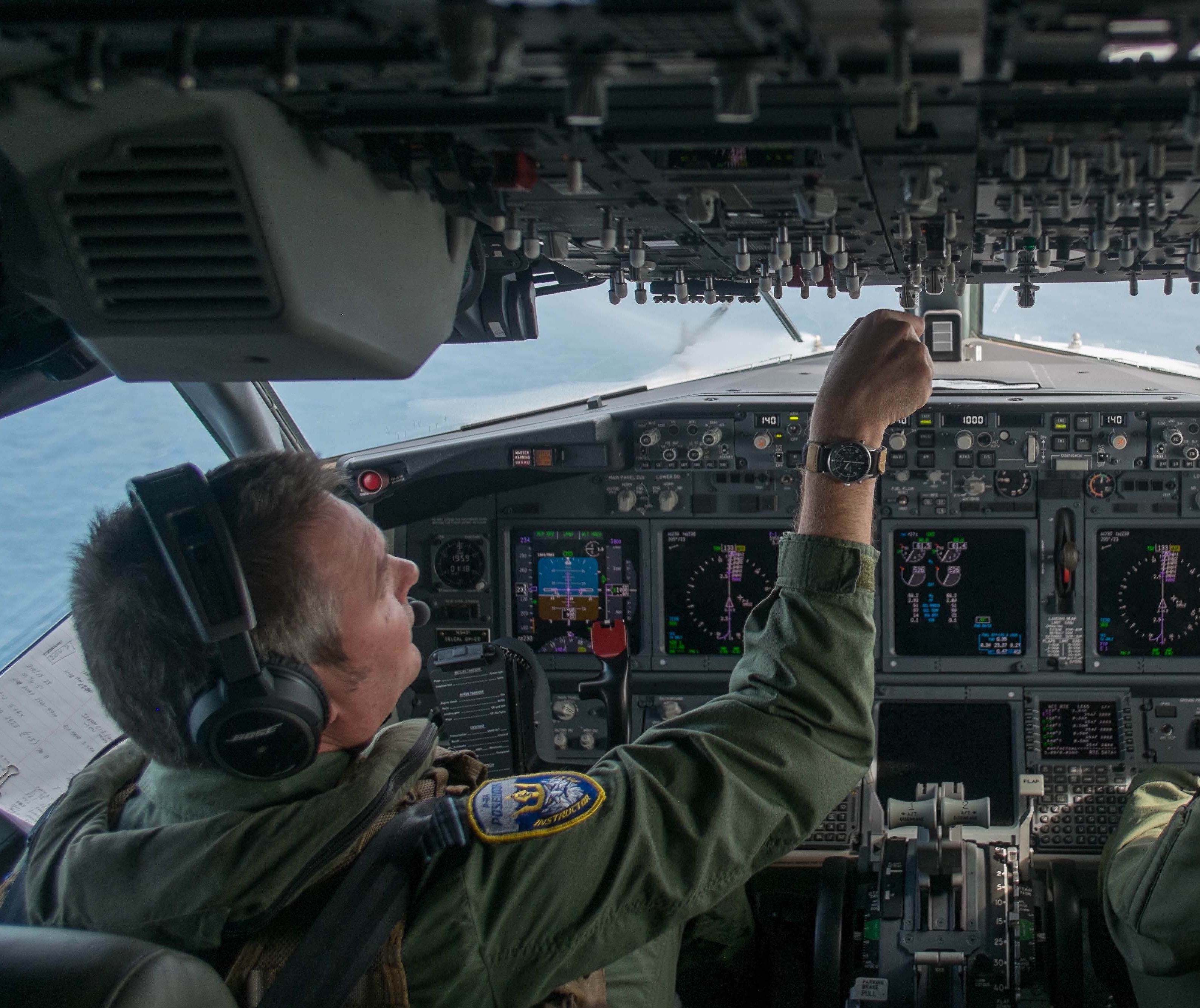 Image shows RAF Pilot in the cockpit. 