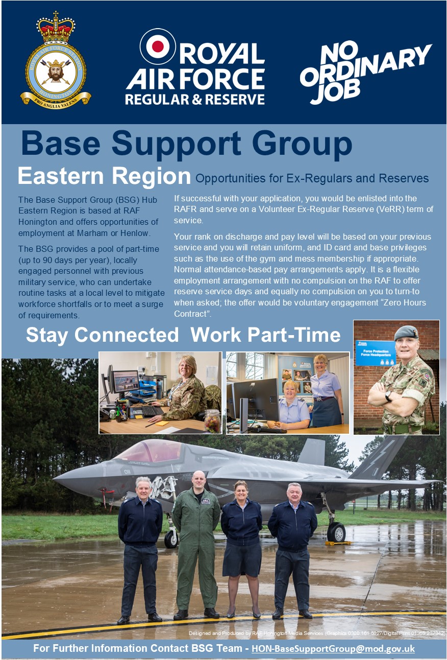BSG recruitment poster