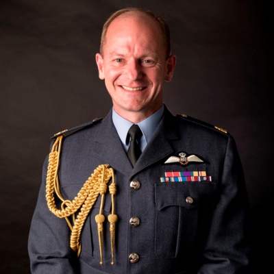 Air Chief Marshal Sir Mike Wigston portrait.