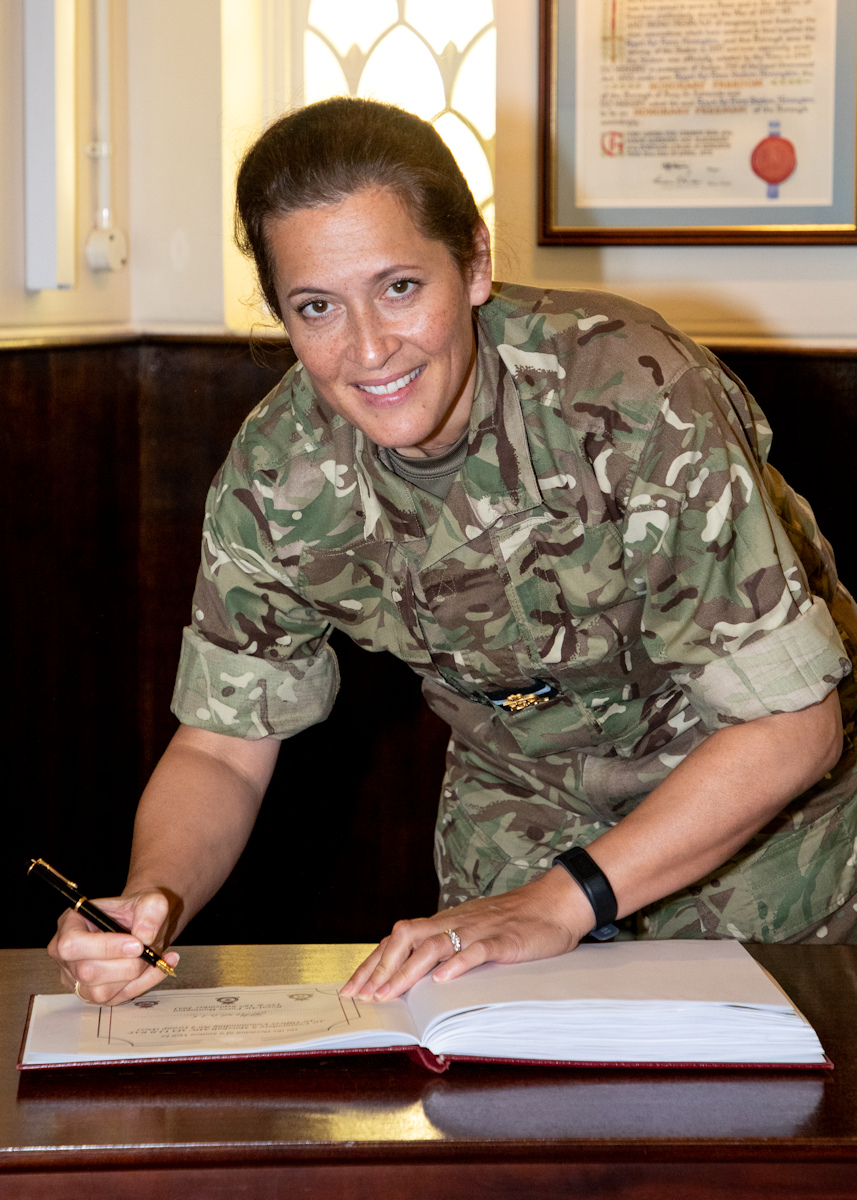 Signing the Visitors Book at RAF Honington