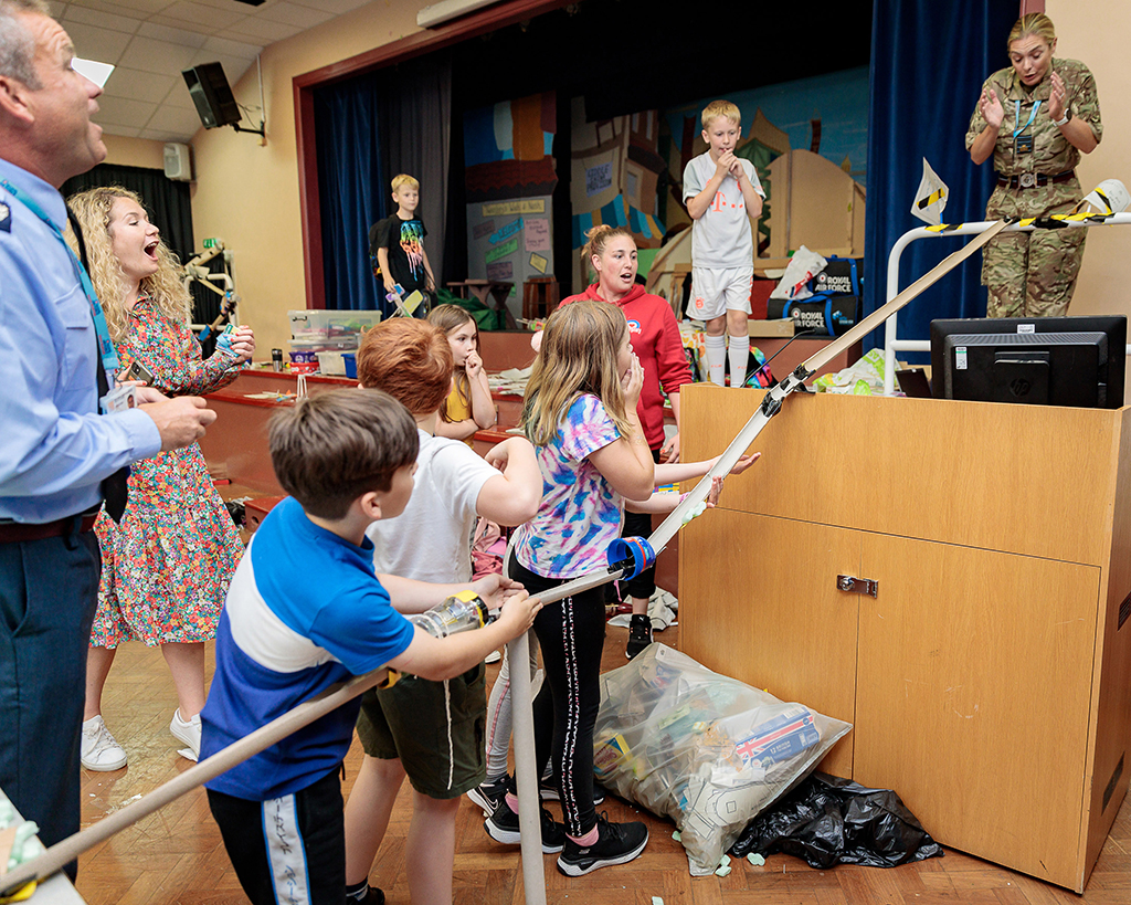 Egg Rolling - Children and young people of personnel at RAF Brize Norton benefitted from a huge range of events organised by Community Support, Airplay and RAFA Kidz this summer.