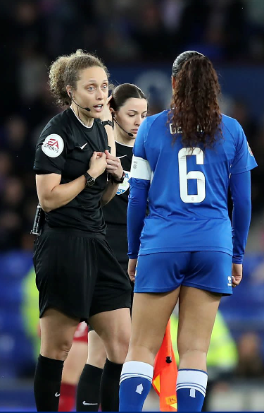 Cpl Impey in action as a referee