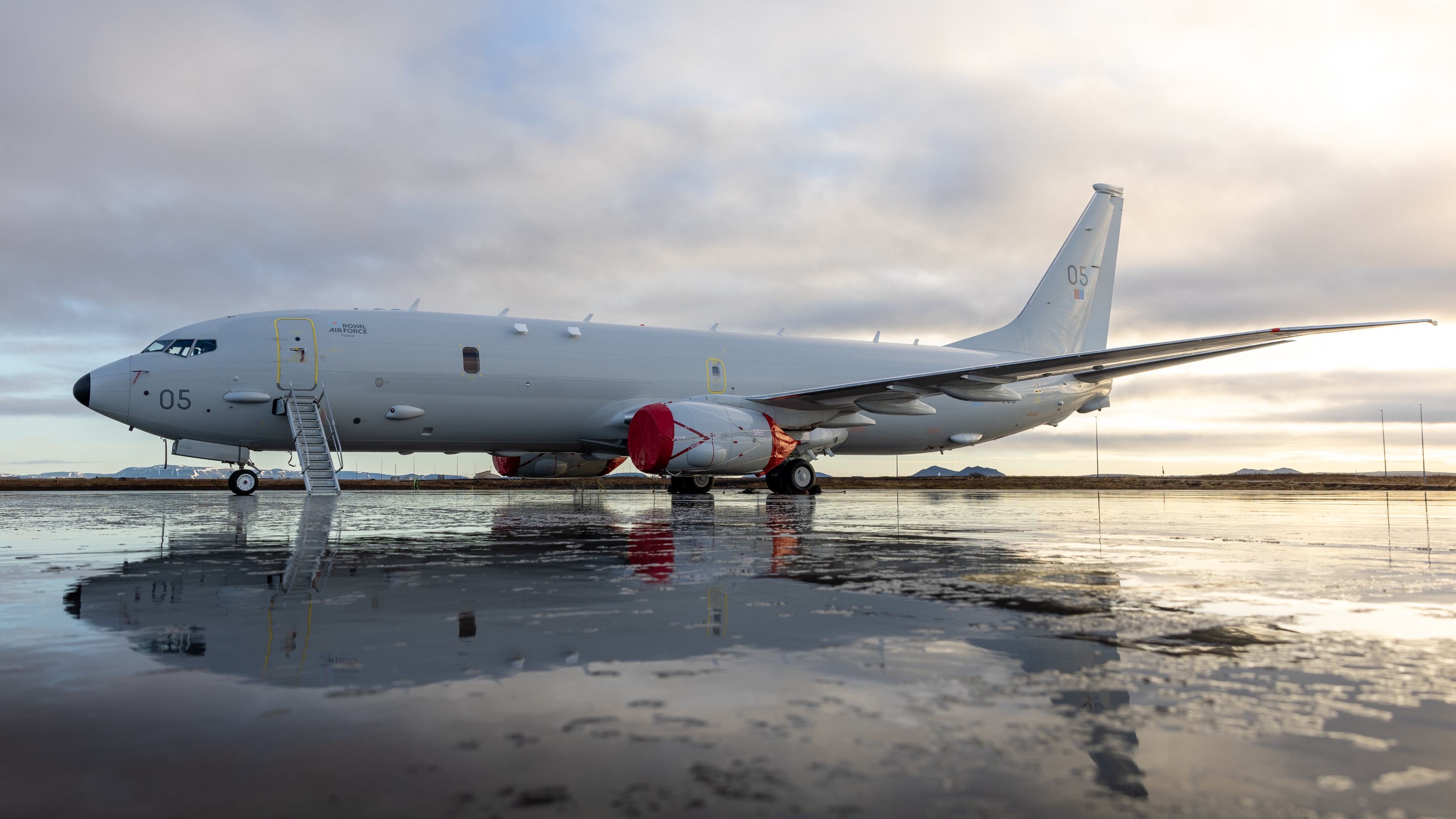 An RAF P-8A Poseidon pictured in Iceland.