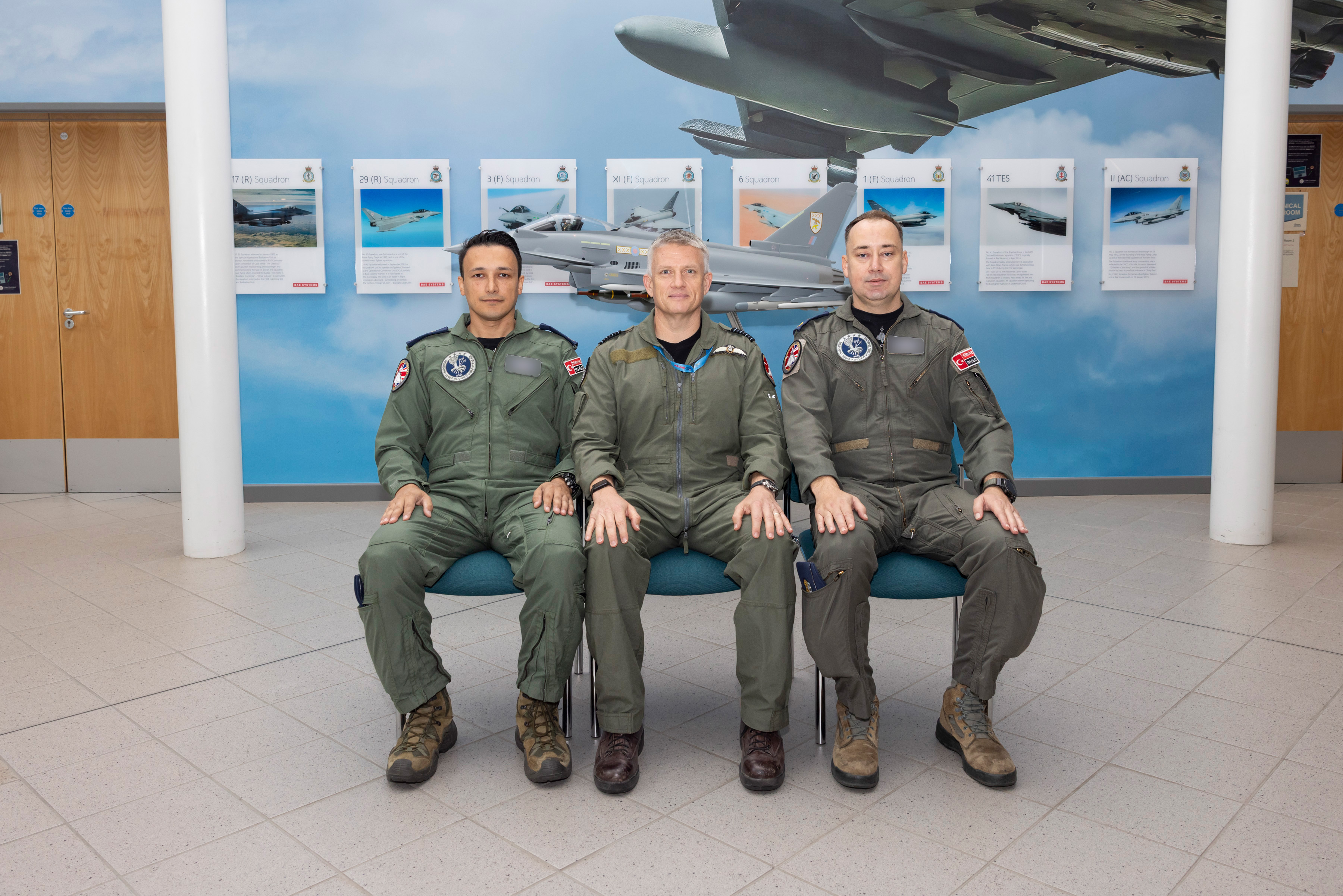 Two Turkish pilots sat down with an RAF Officer.