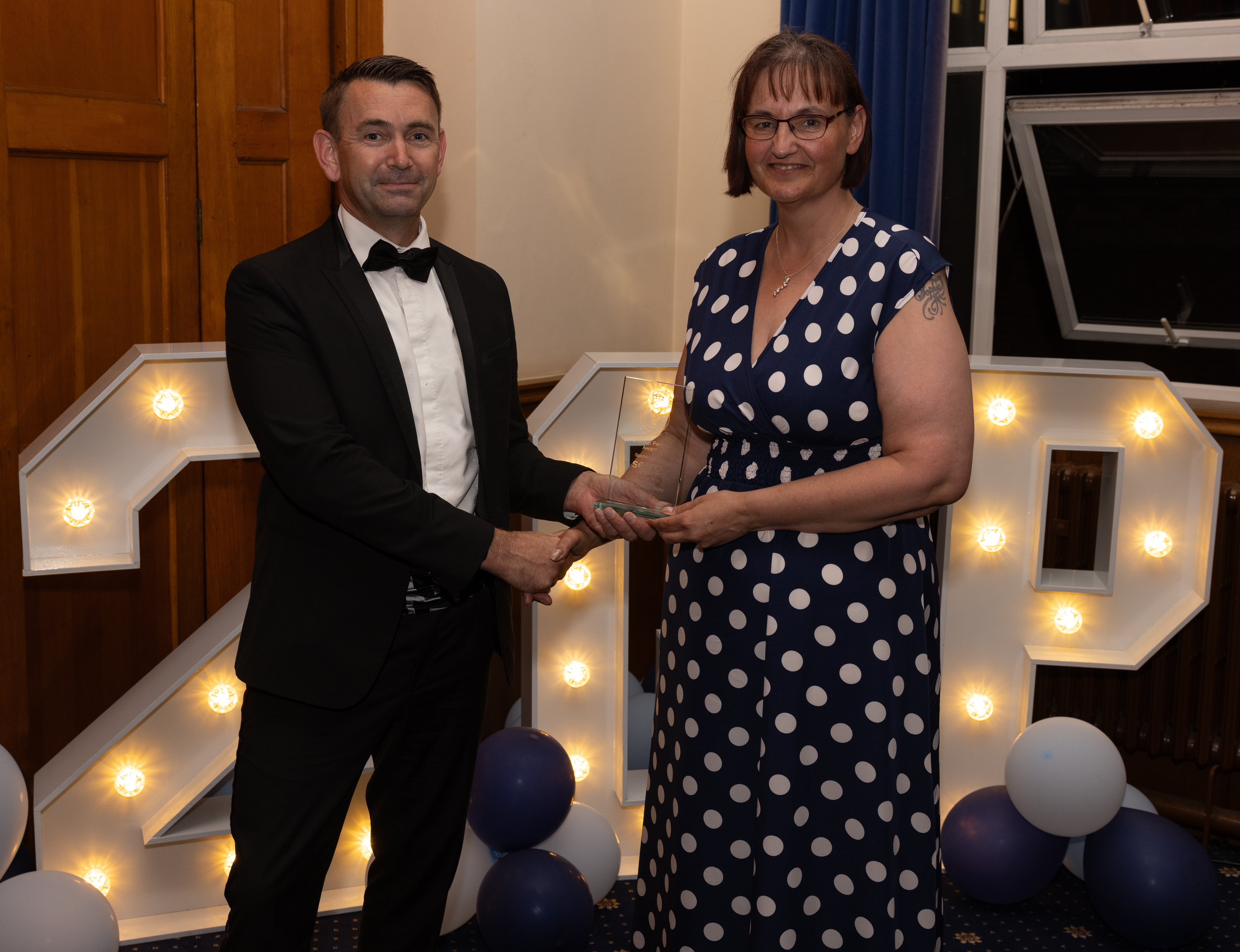 The People Award - Awarded to Corporal Reay, RAF Benson. Presented by Matt Wakefield from Serco.