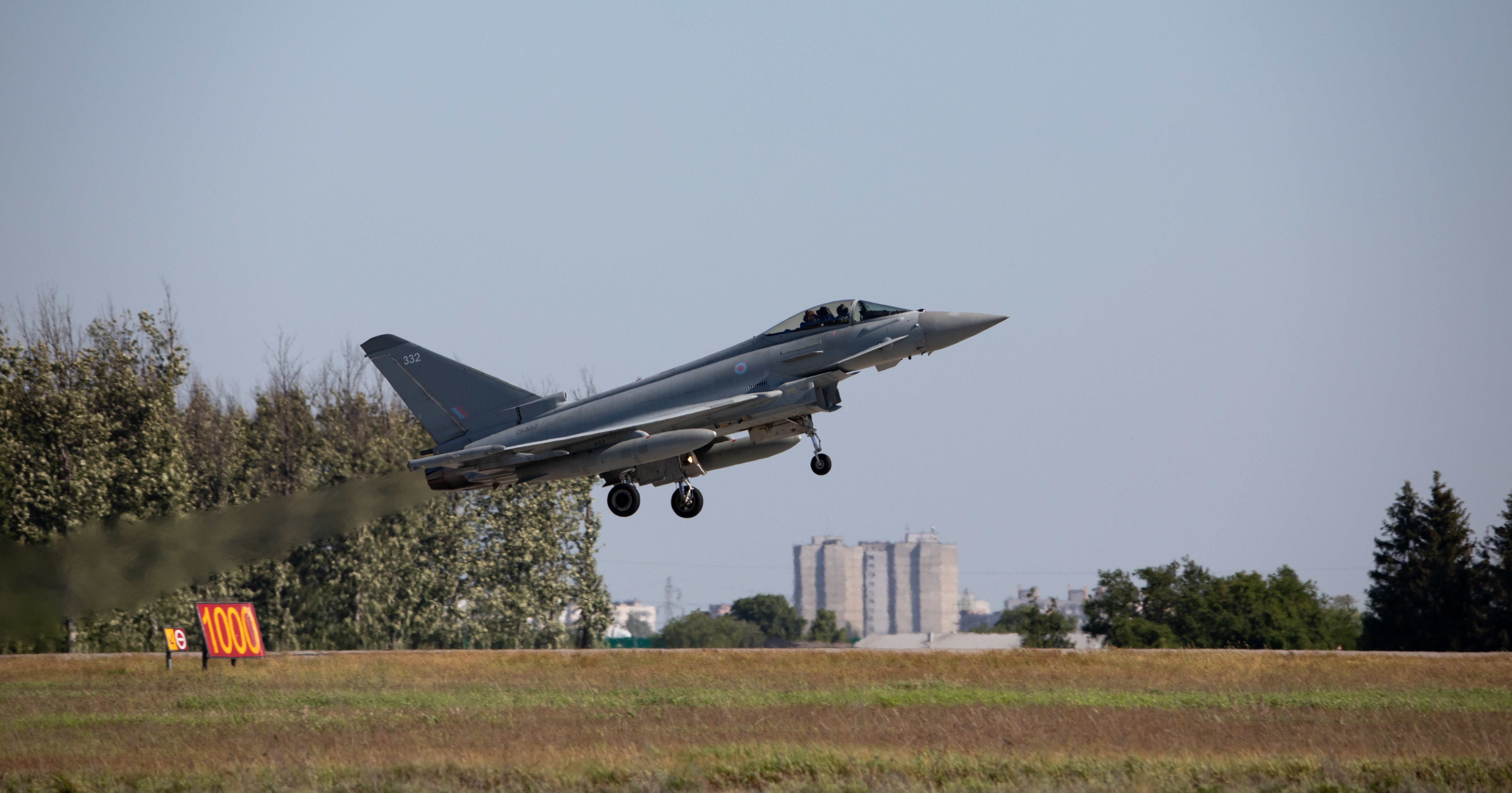 RAF Typhoon Takes off