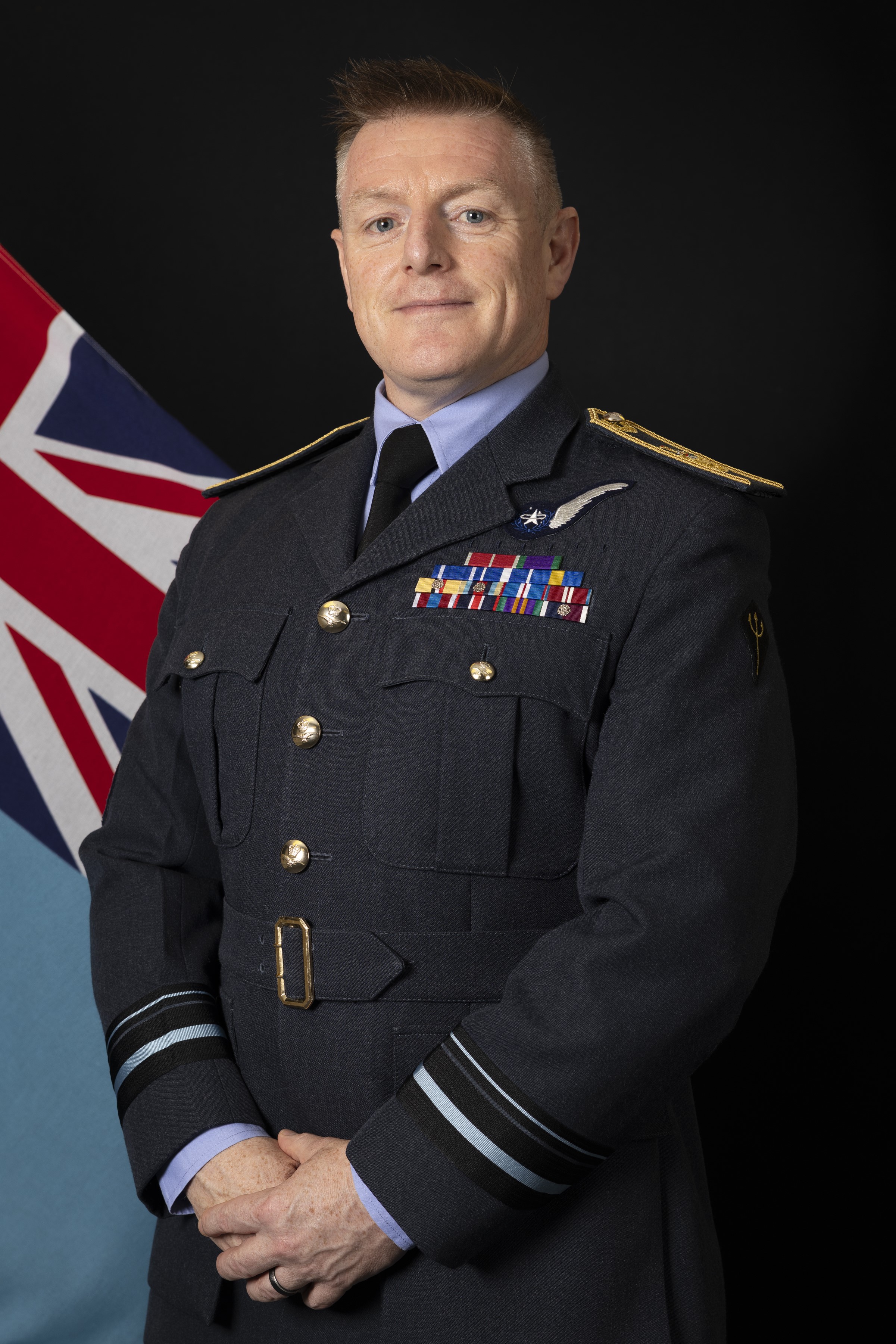 Portrait image of Commander of UK Space Command Air Vice Marshal Jamie Thompson.