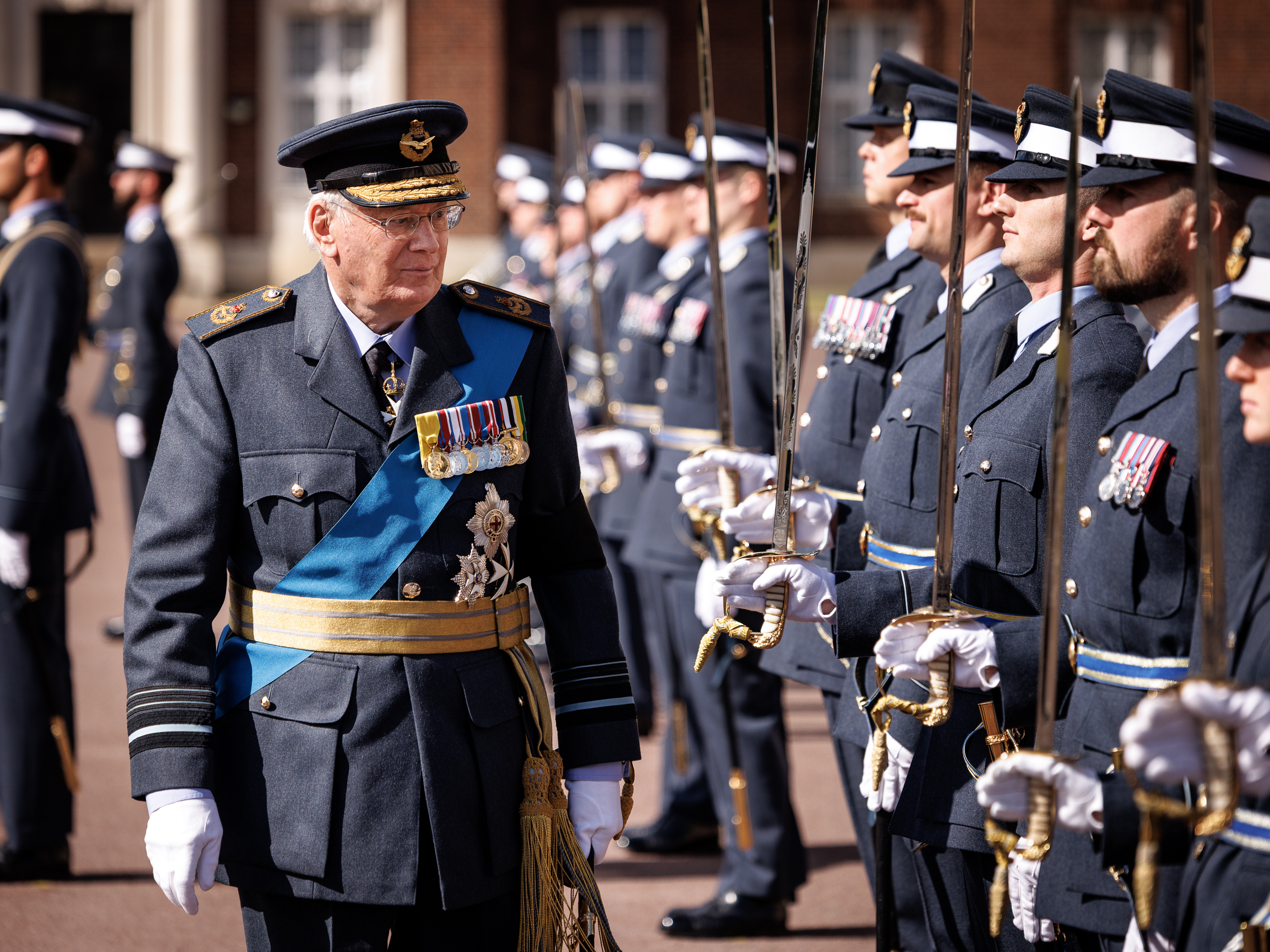 Duke of Gloucester reviewing the troops