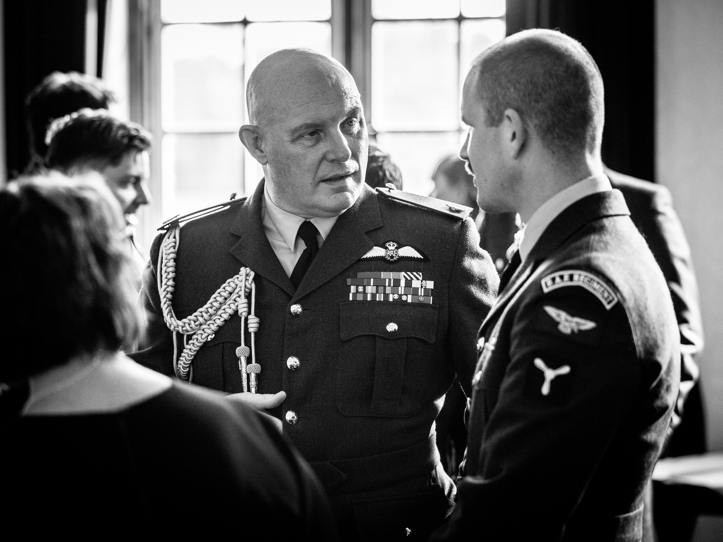 Black and white image of Air Marshall