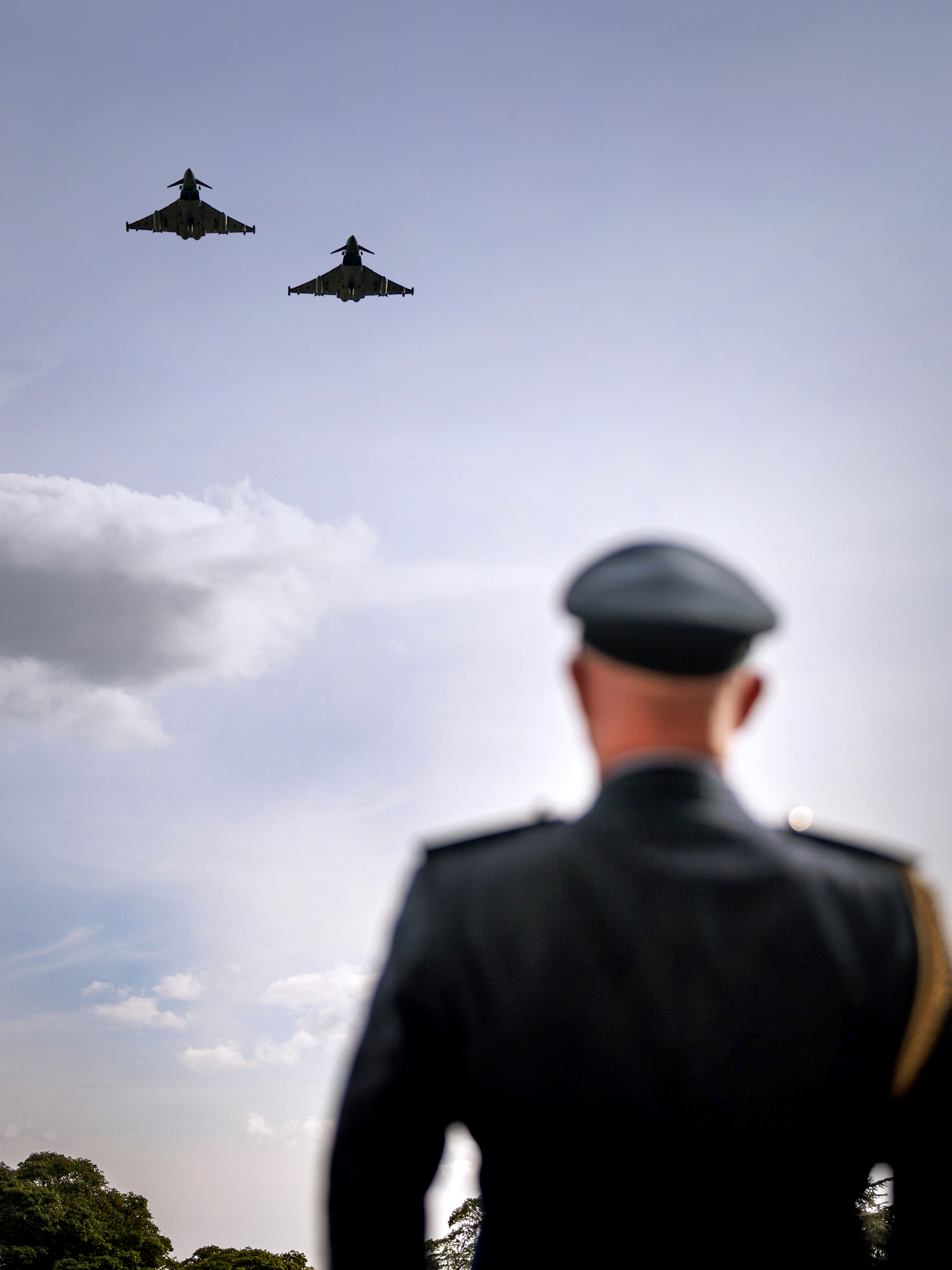 Typhoon flypast