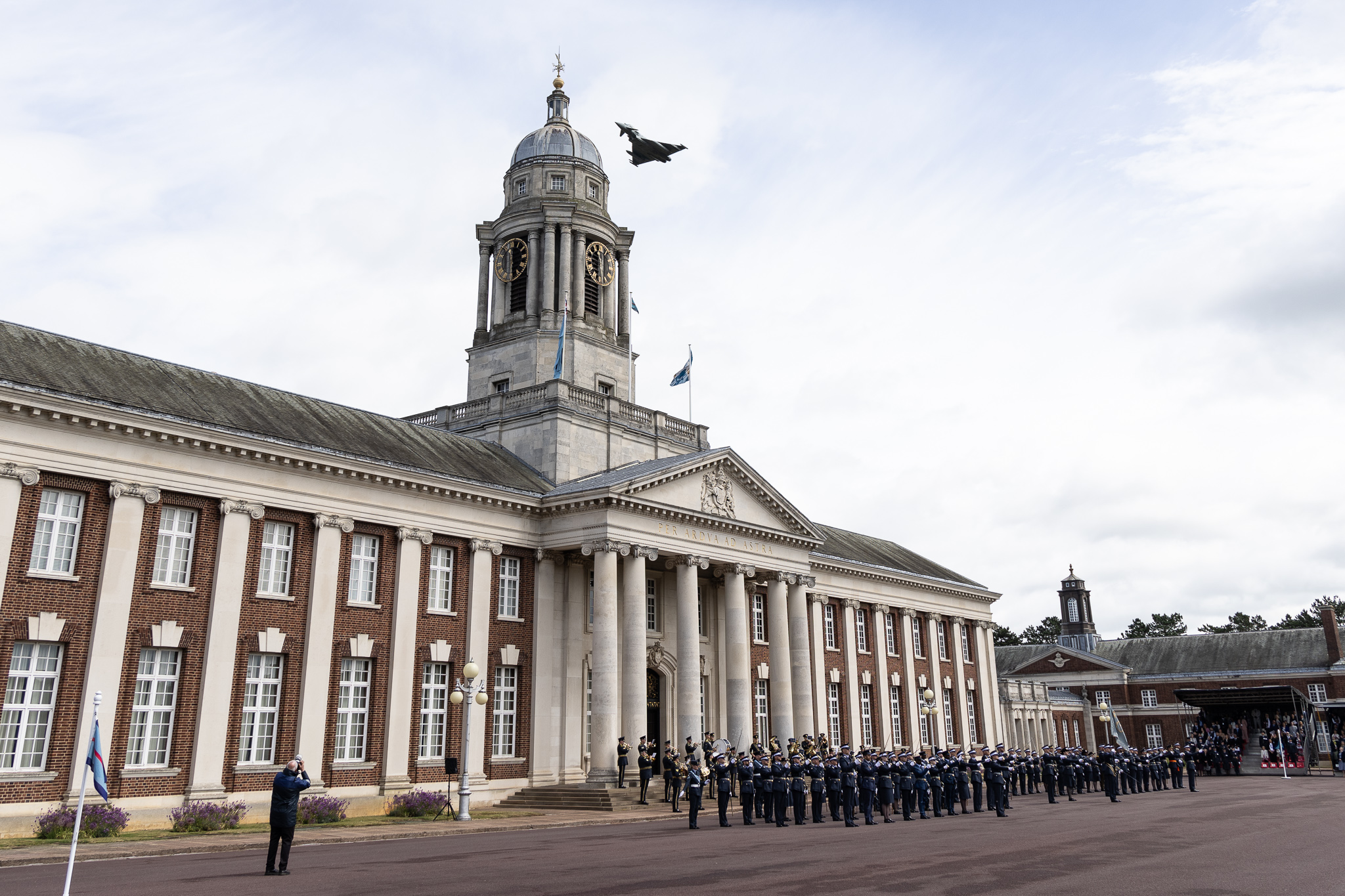 Typhoon flypast over College