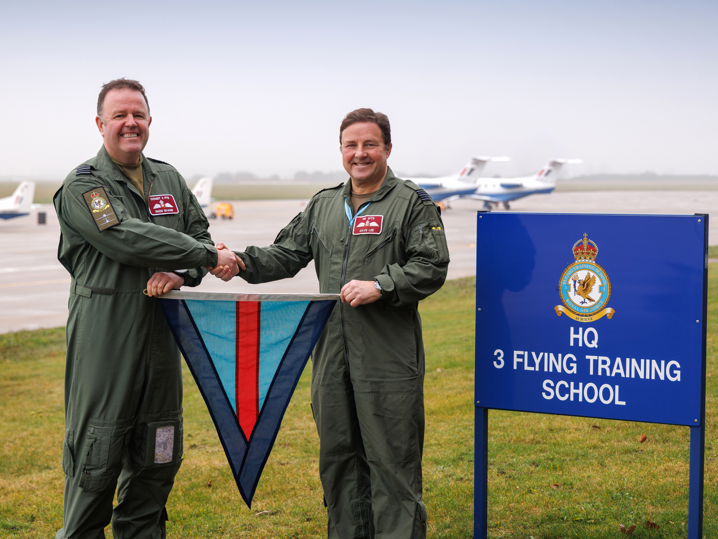Handover of No3 Flg Trg Banner