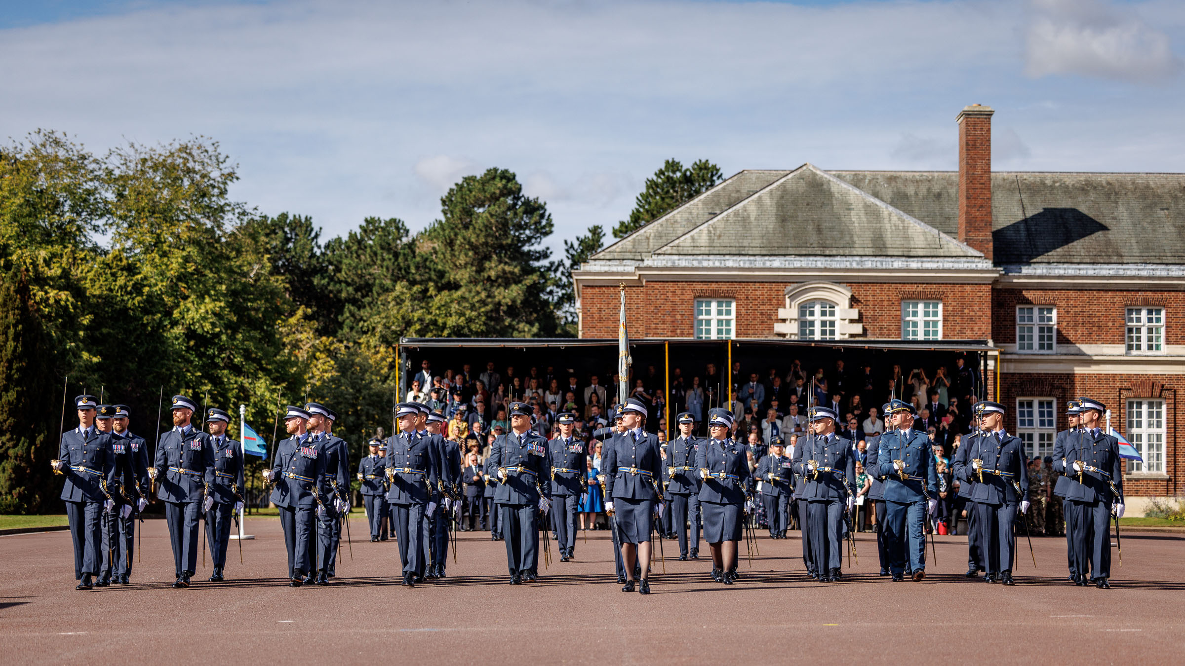Parade in front of Dais
