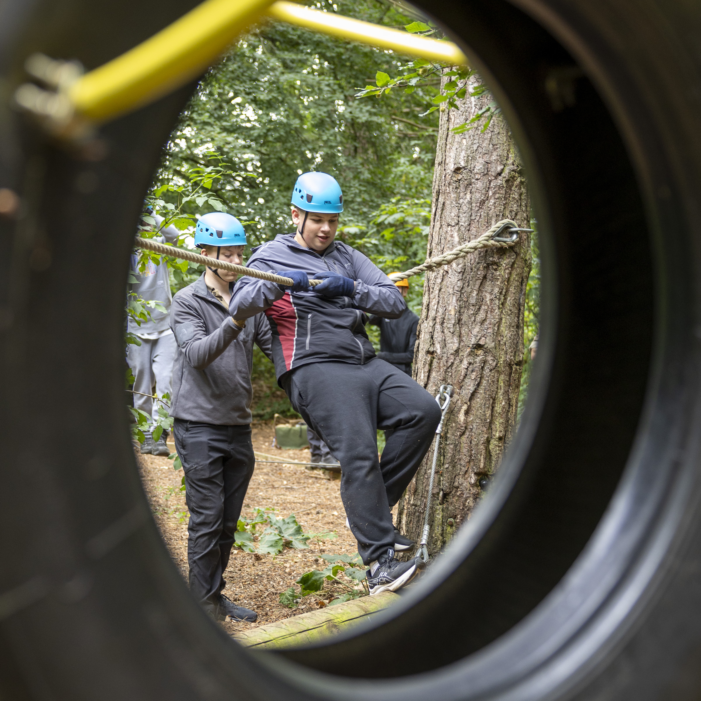 Low ropes activity