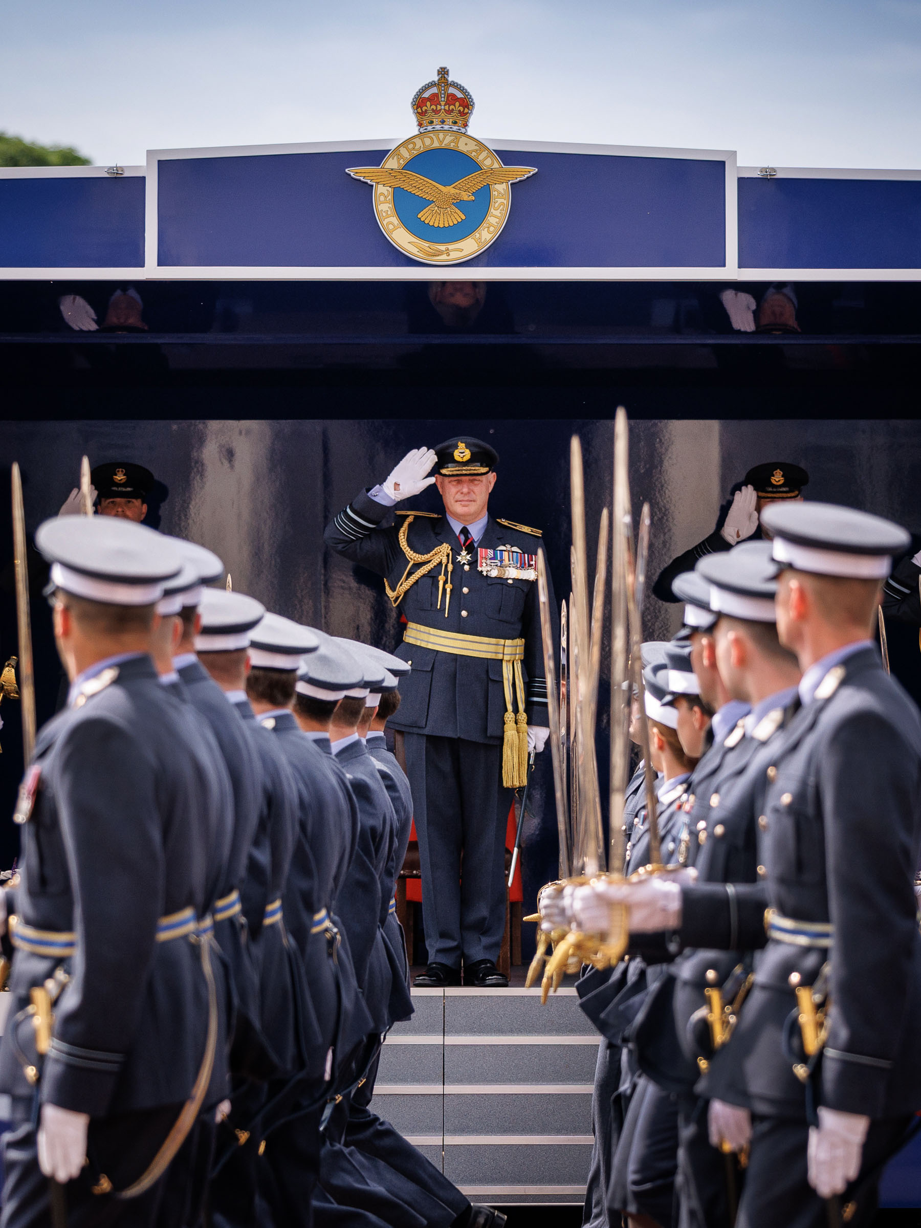 Salute and march past