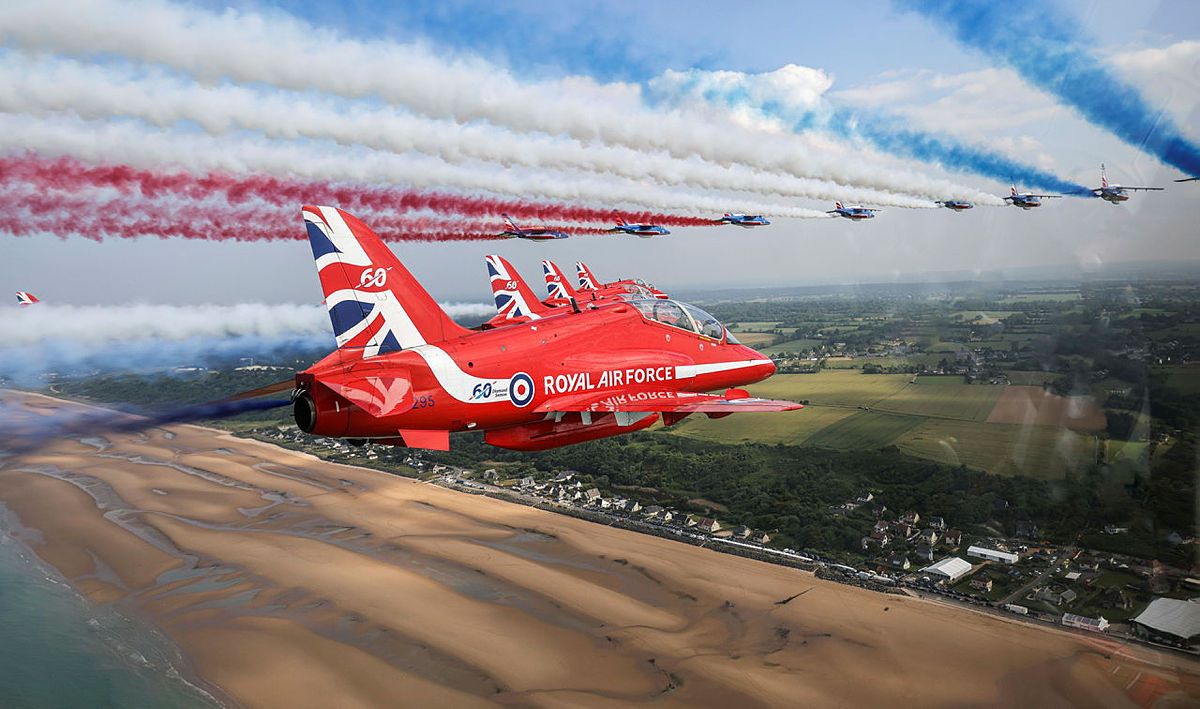 Red Arrows over Normandy