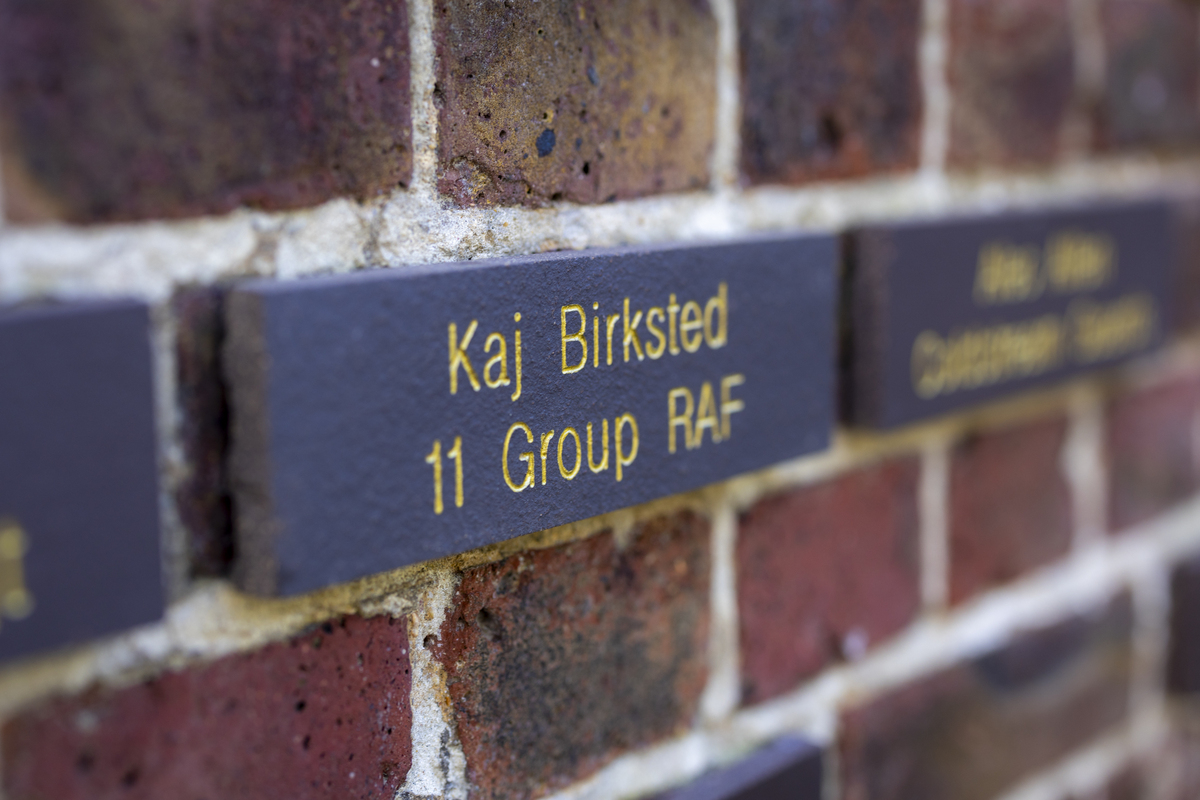 Kaj Birksted plaque on the Wall.