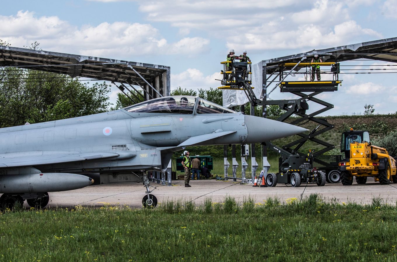 5001 Squadron at work in Romania last year
