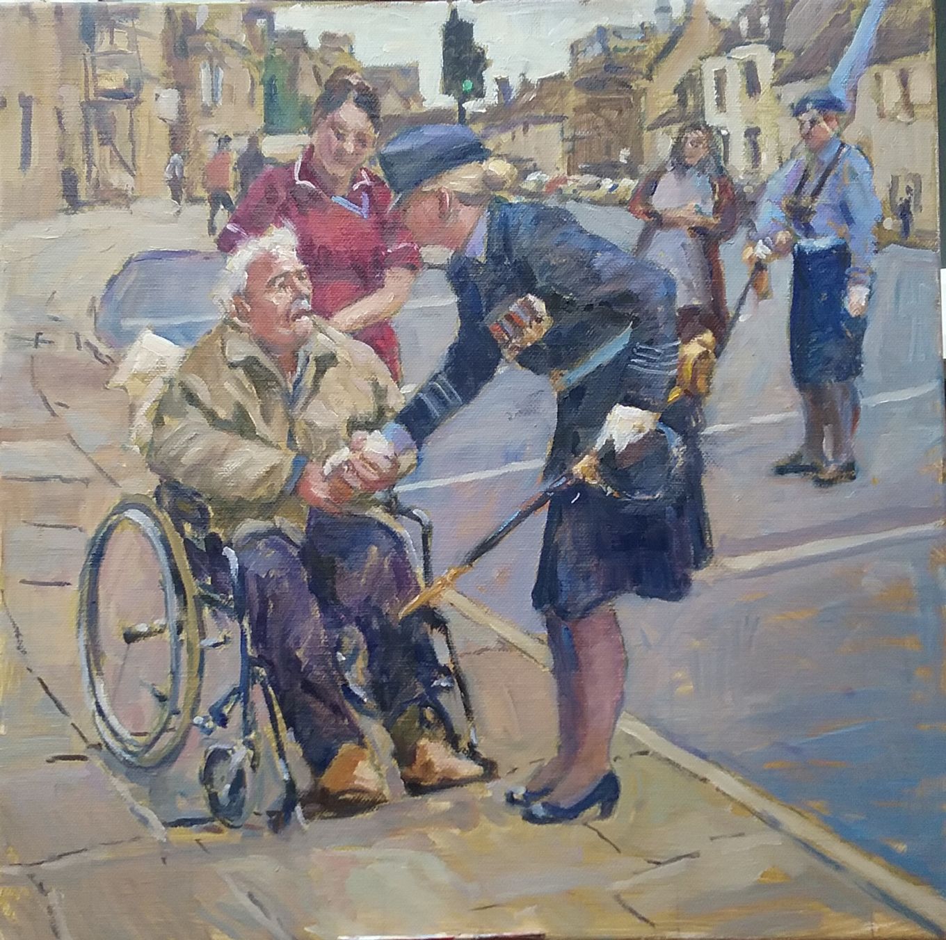 “Thank you for your service, Sir” by Stamford artist Mr Terry Preen
