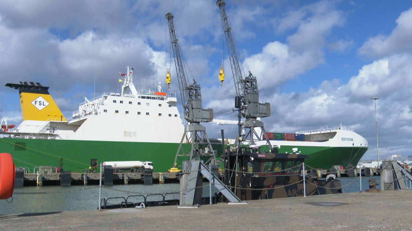 MV Eddystone sails to Estonia