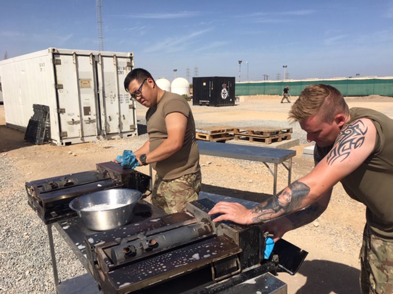 3 Mobile Catering Squadron at work during Exercise Saif Sareea.
