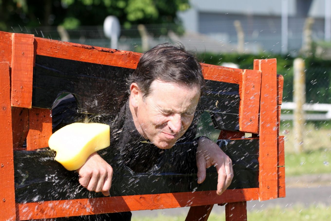 Padre Philip Wilson in the stocks!
