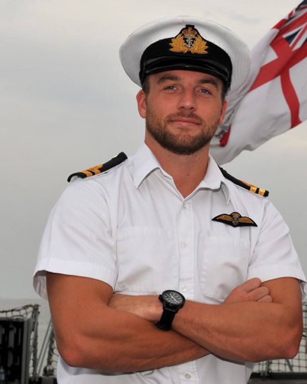 Andy Latchem in his Royal Navy days