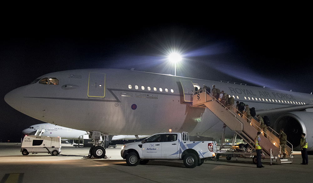 Personnel and freight for the exercise is also transported via the RAF’s Voyager aircraft.