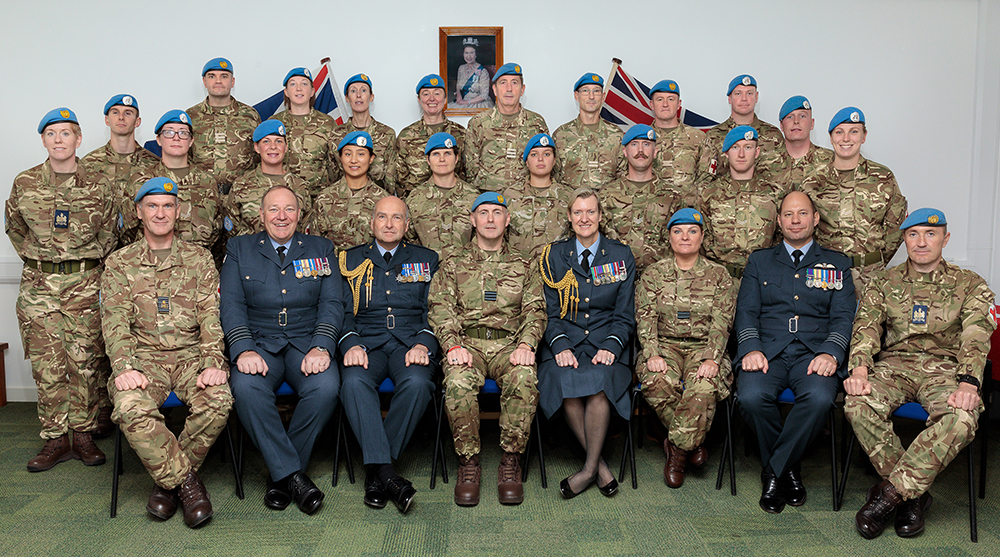 Pictured are the VIPS invited to attend the Medal Ceremony and members of Operation TRENTON 5
