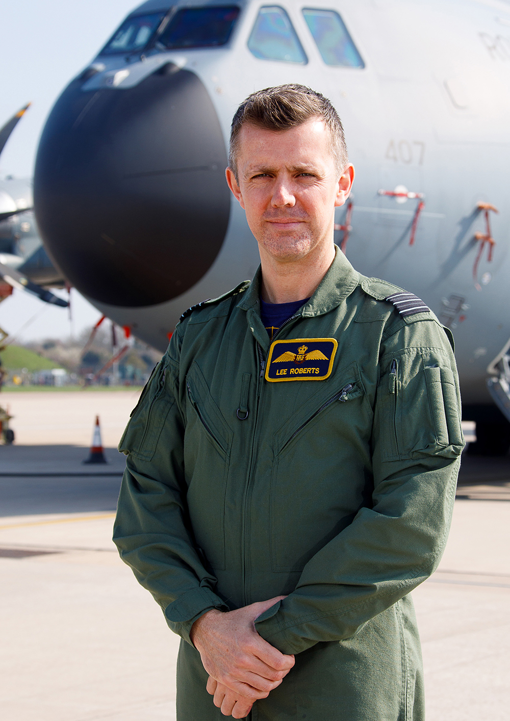 Wing Commander Lee Roberts, the new Officer Commanding LXX Squadron