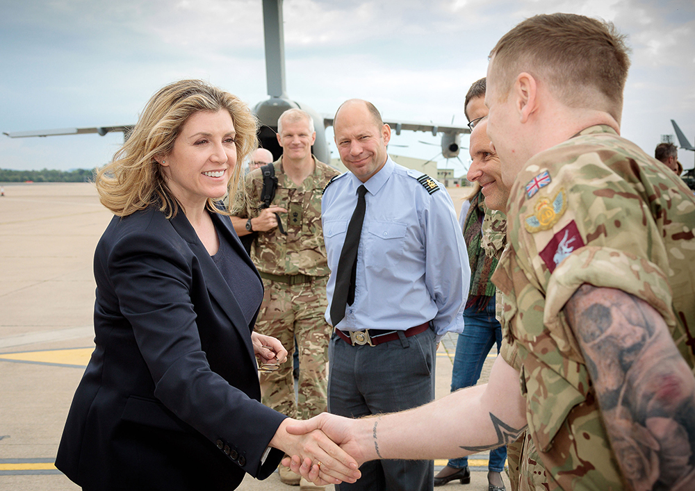 The RT Hon Penny Mordaunt MP, Secretary of State for Defence, visits RAF Brize Norton