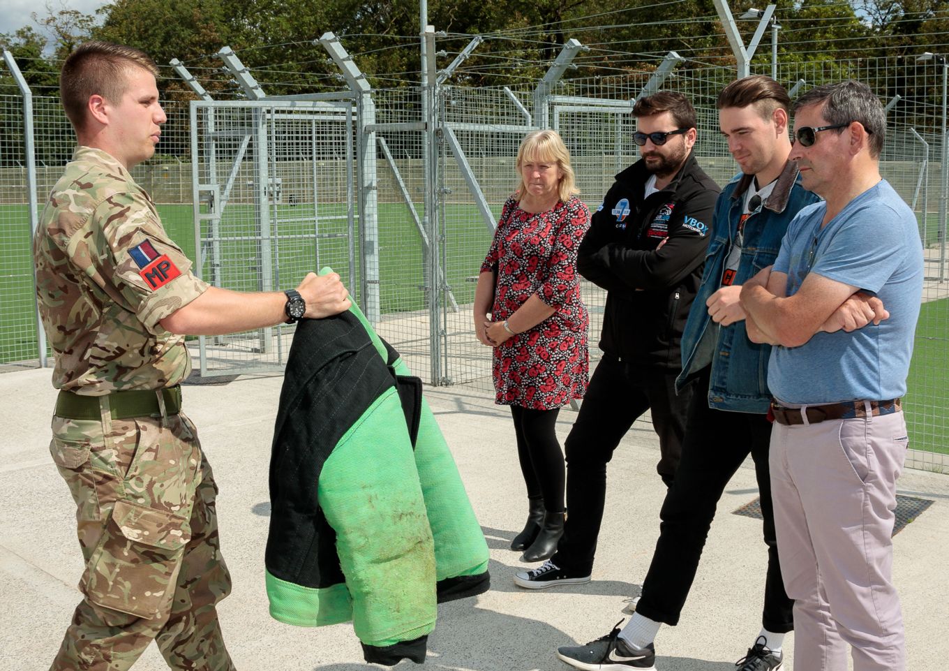 Guests received a live demonstration from the RAF Police Dog Demonstration Team. 