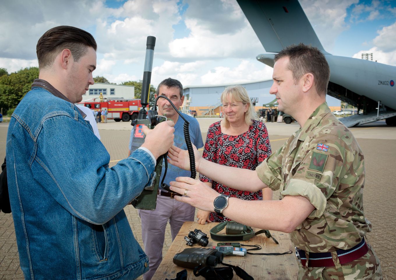 Tactical Air Traffic demonstrated their equipment and discussed their role within the RAF