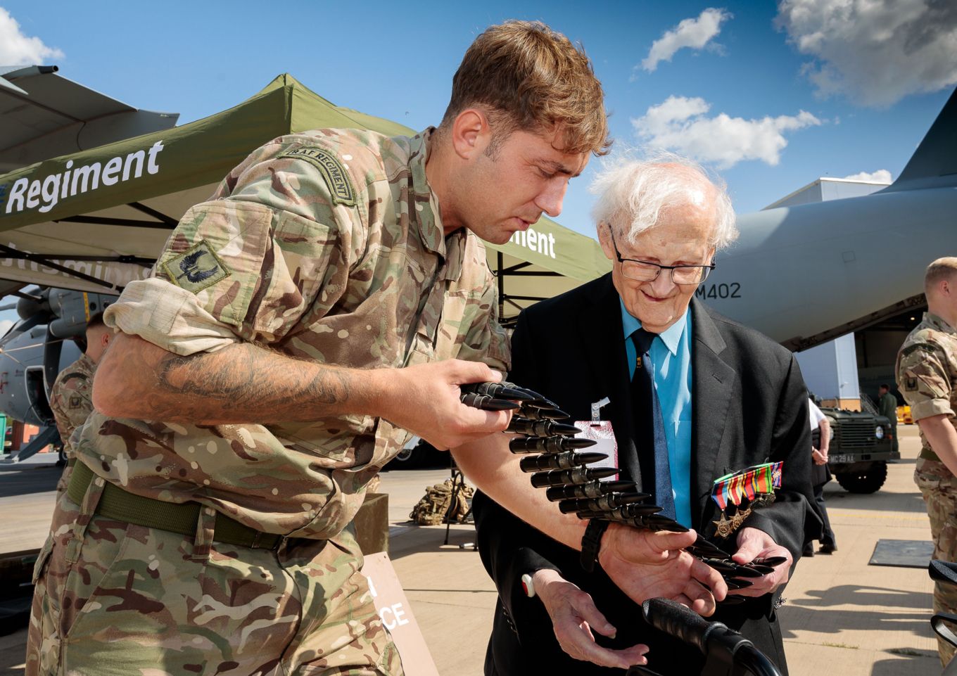 II Squadron RAF Regiment provided a stand of information and engaged with the visitors