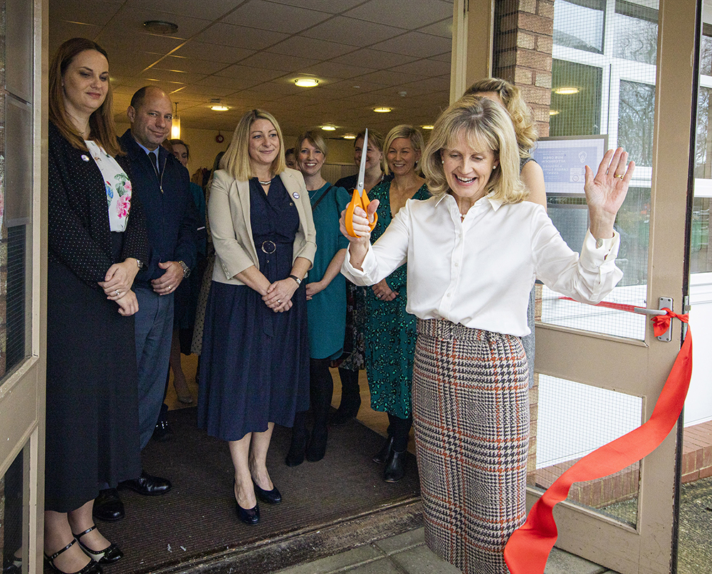 Mrs Kate Wigston, the wife of the Chief of the Air Staff, officially opened the Coworking Hub