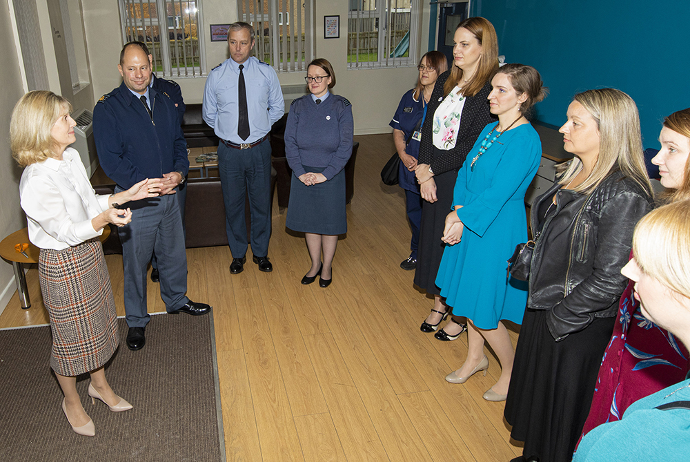Mrs Kate Wigston, the wife of the Chief of the Air Staff, officially opened the Coworking Hub