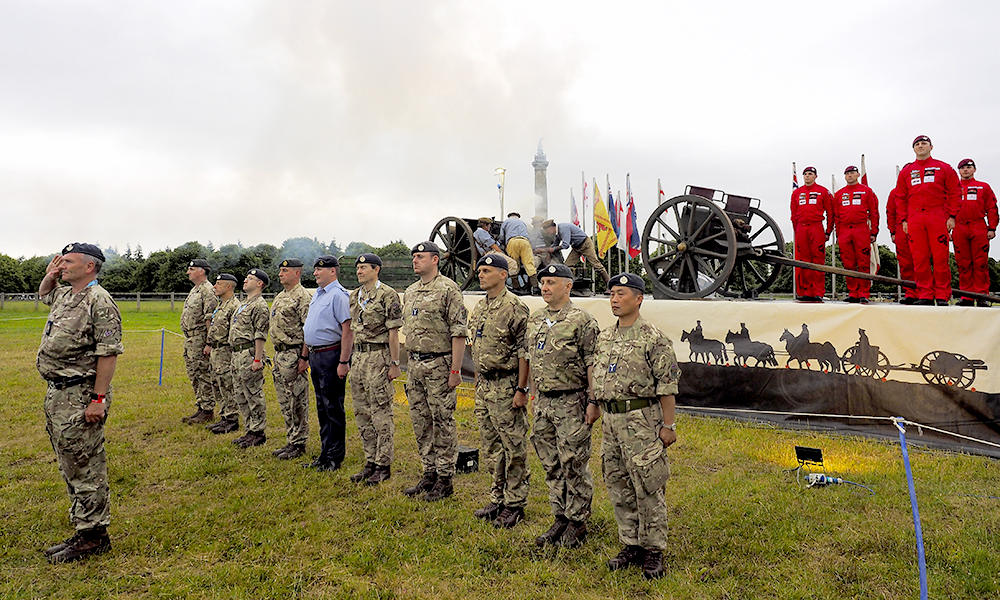 Members of 4624 Movements Squadron at the Battle Proms