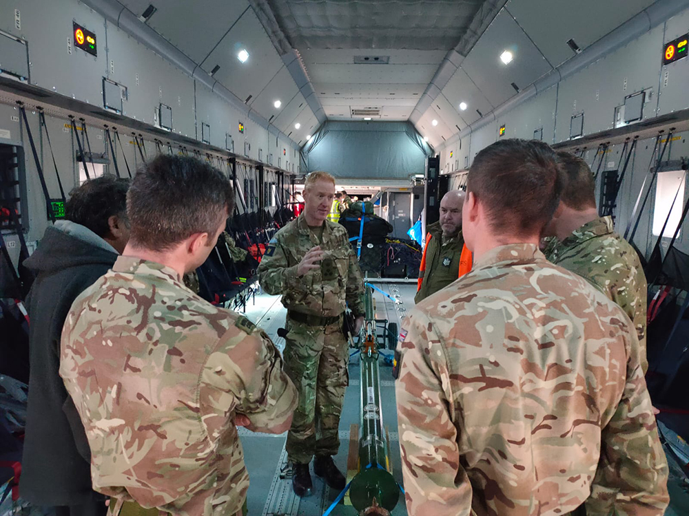 An A400M aircraft has been deployed from the Falkland Islands to assist in the official search and rescue mission for a missing Chilean aircraft