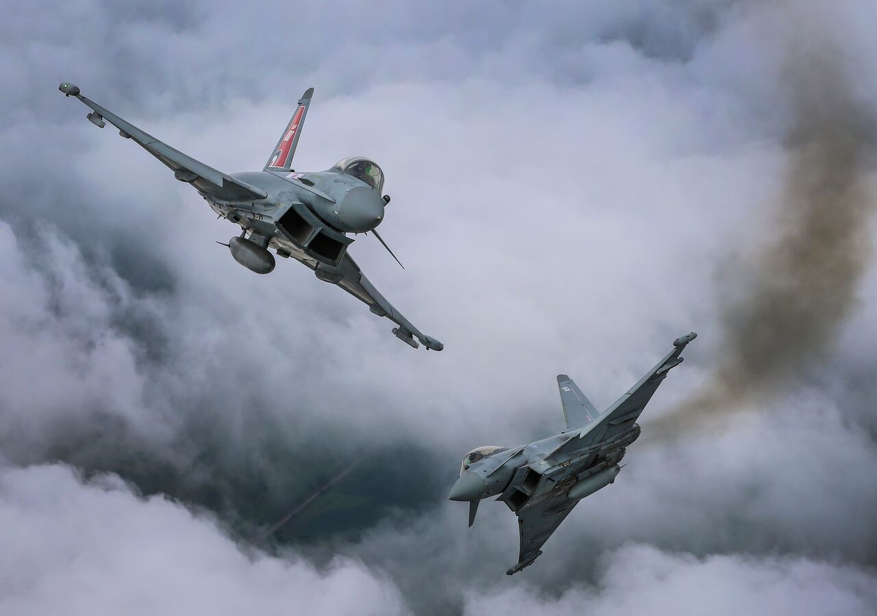 Two Typhoon's in the air