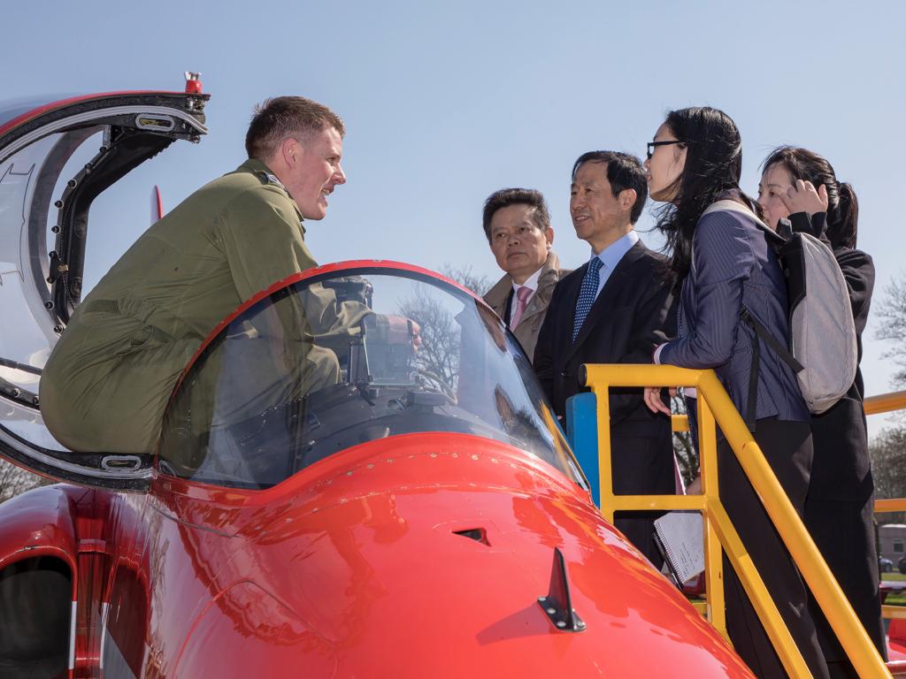 Governor during an engineering tour